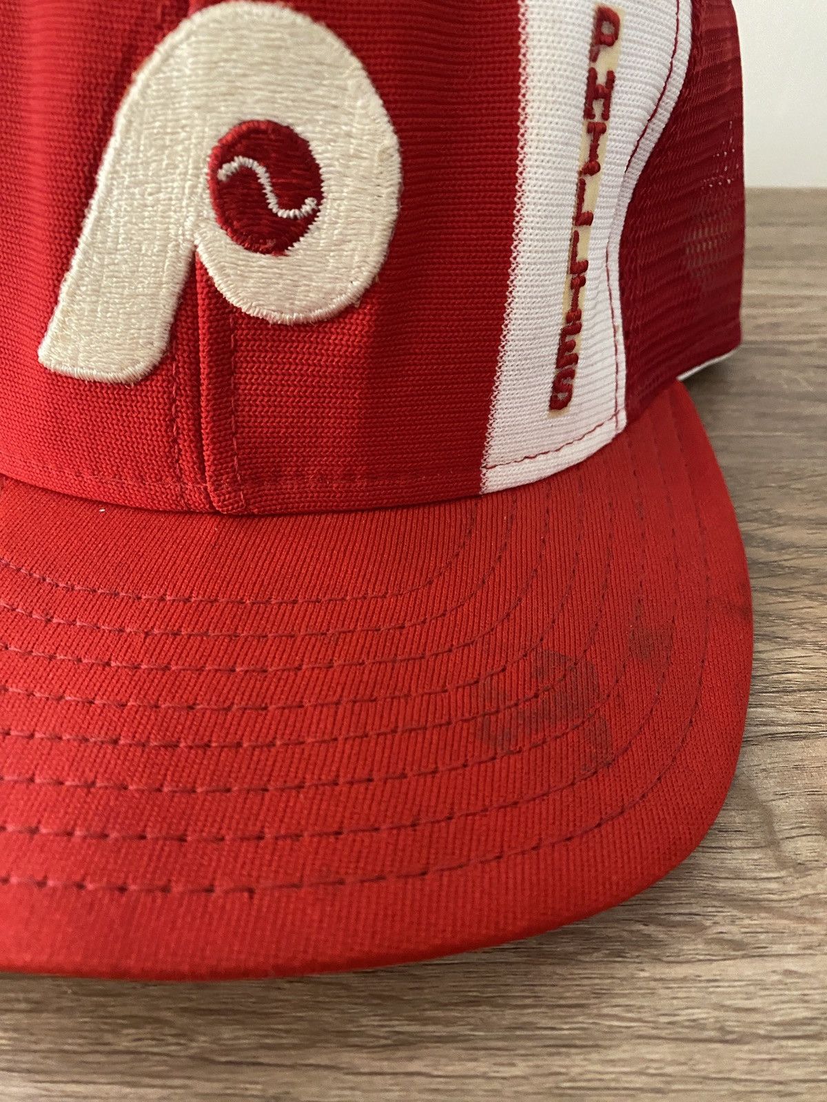 MLB Vintage 80’s Philadelphia Phillies Trucker Hat Snap Back Cap Size ONE SIZE - 2 Thumbnail