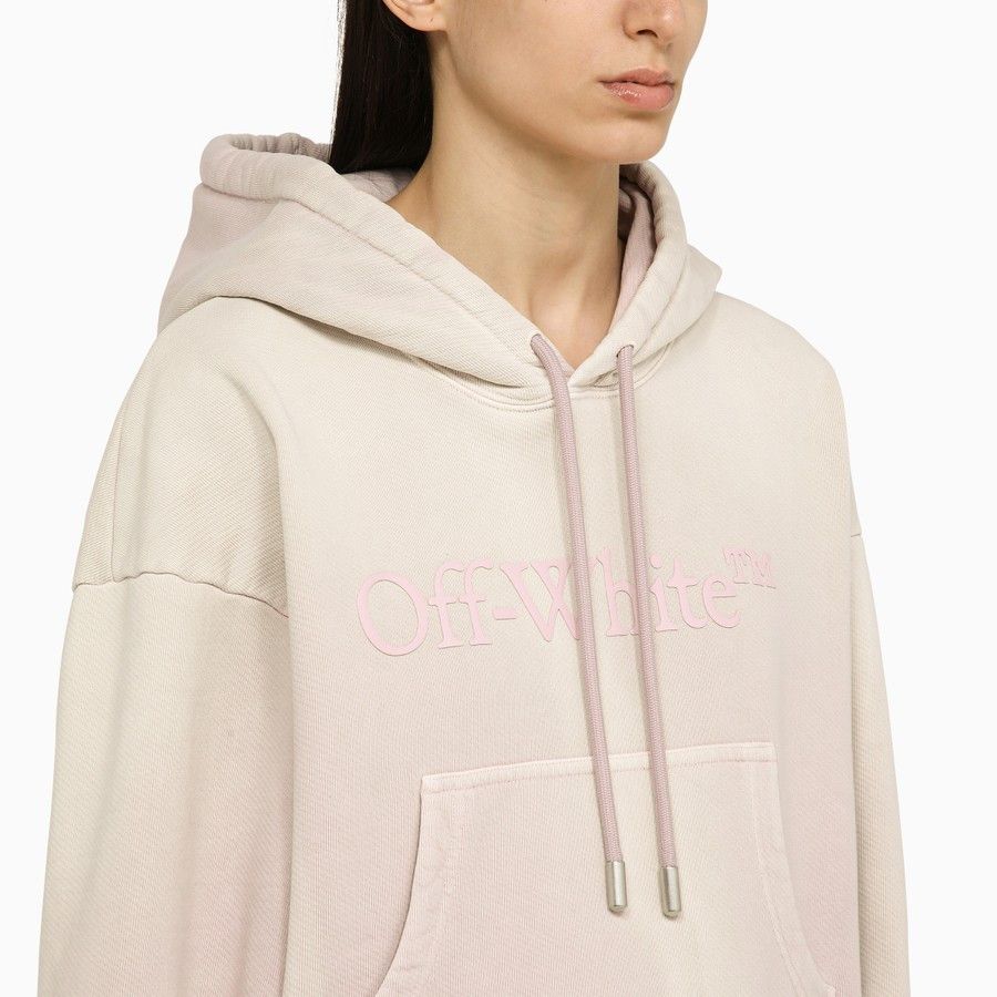 Off-White o1d2blof0924 Cotton Hoodie With Logo in Pink Size XS / US 0-2 / IT 36-38 - 4 Thumbnail