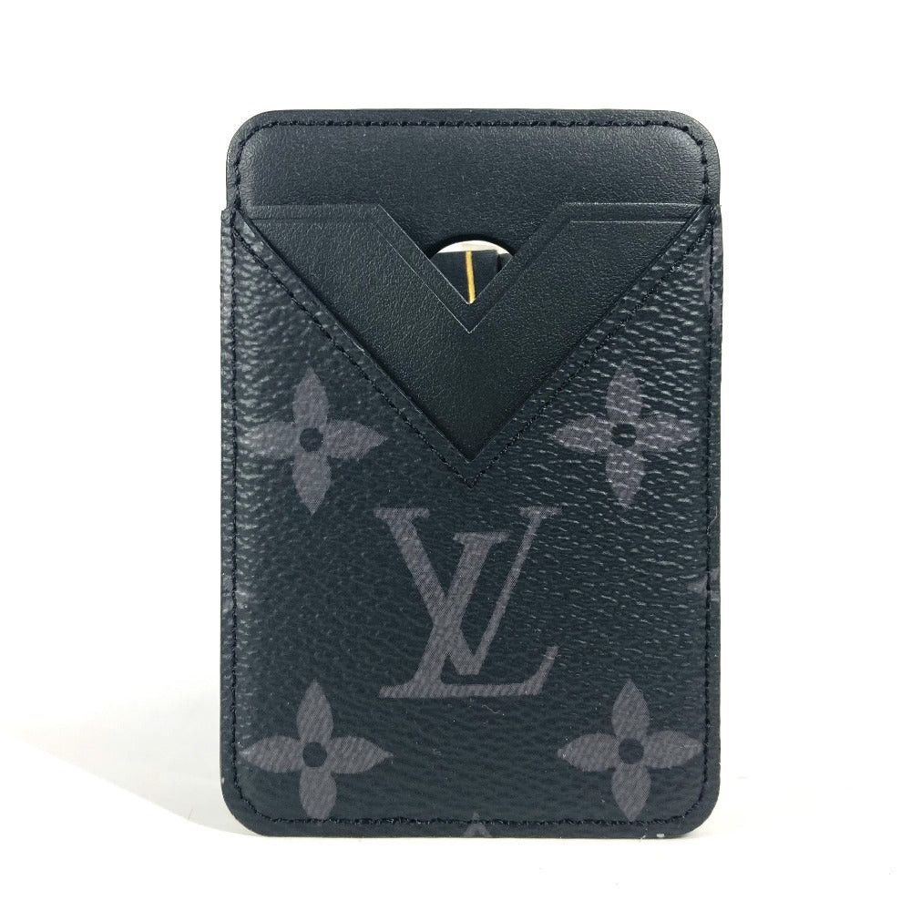 Louis Vuitton Louis Vuitton M12602 Monogram Eclipse Port Cult Magnet Holder For A Season Ticket Card Case Canvas Unisex Black Size ONE SIZE - 1 Thumbnail