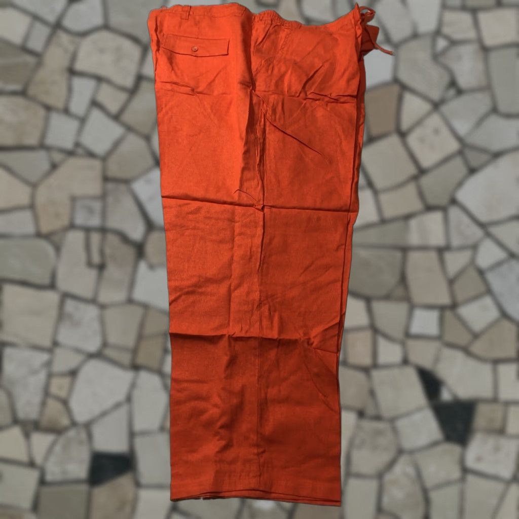 Vintage Kingsize Pants Sweatpants Orange 58 31 Big & Tall NWT | Men’s Size 58 Inseam 31 Cotton Polyester Stretch Bagged | 90s? Size US 42 / EU 58 - 1 Thumbnail