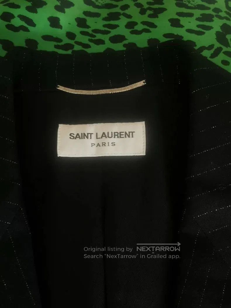 Saint Laurent Paris Saint Laurent Black Silver Thread Blazer. Size US M / EU 48-50 / 2 - 3 Thumbnail