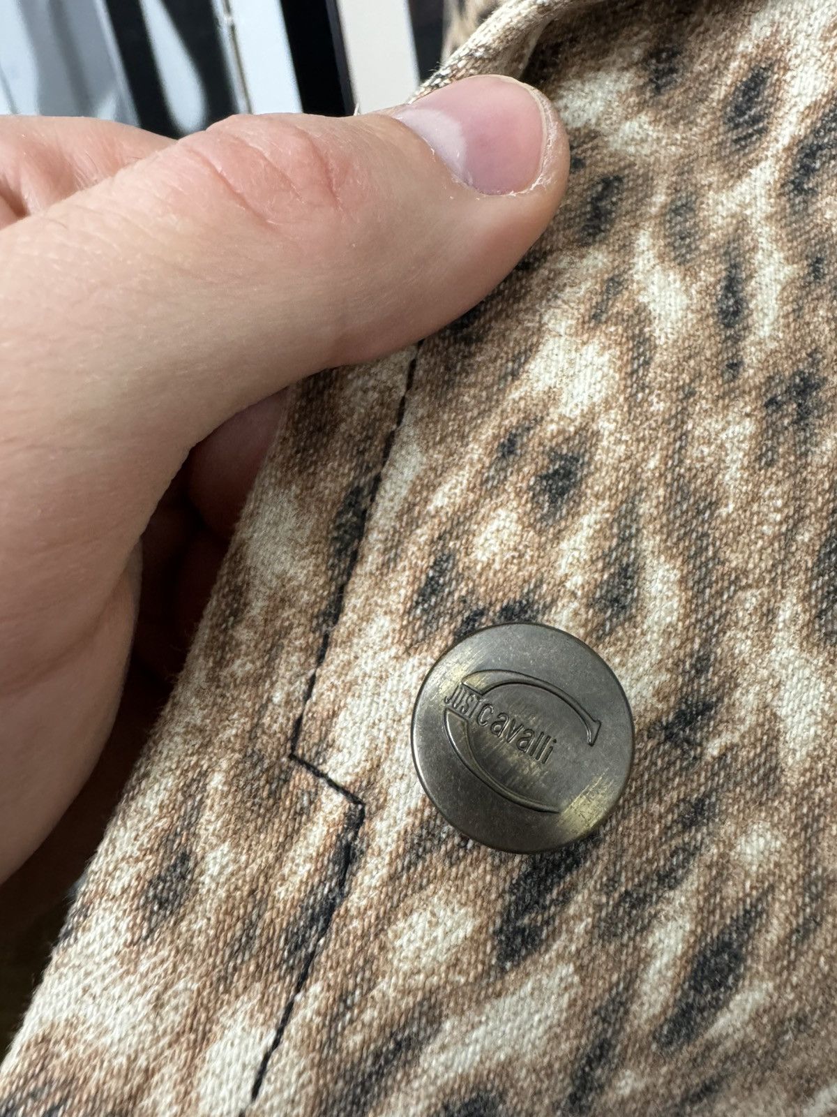Just Cavalli Just Cavalli Vintage Y2K Blazer Jacket Animal Leopard Print Size L / US 10 / IT 46 - 4 Thumbnail