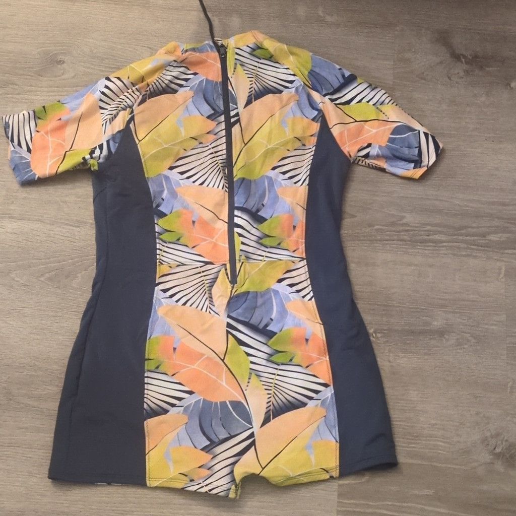 Other Calia desert Flora Peri dusk zip back paddle suit size 16 Size ONE SIZE - 3 Thumbnail
