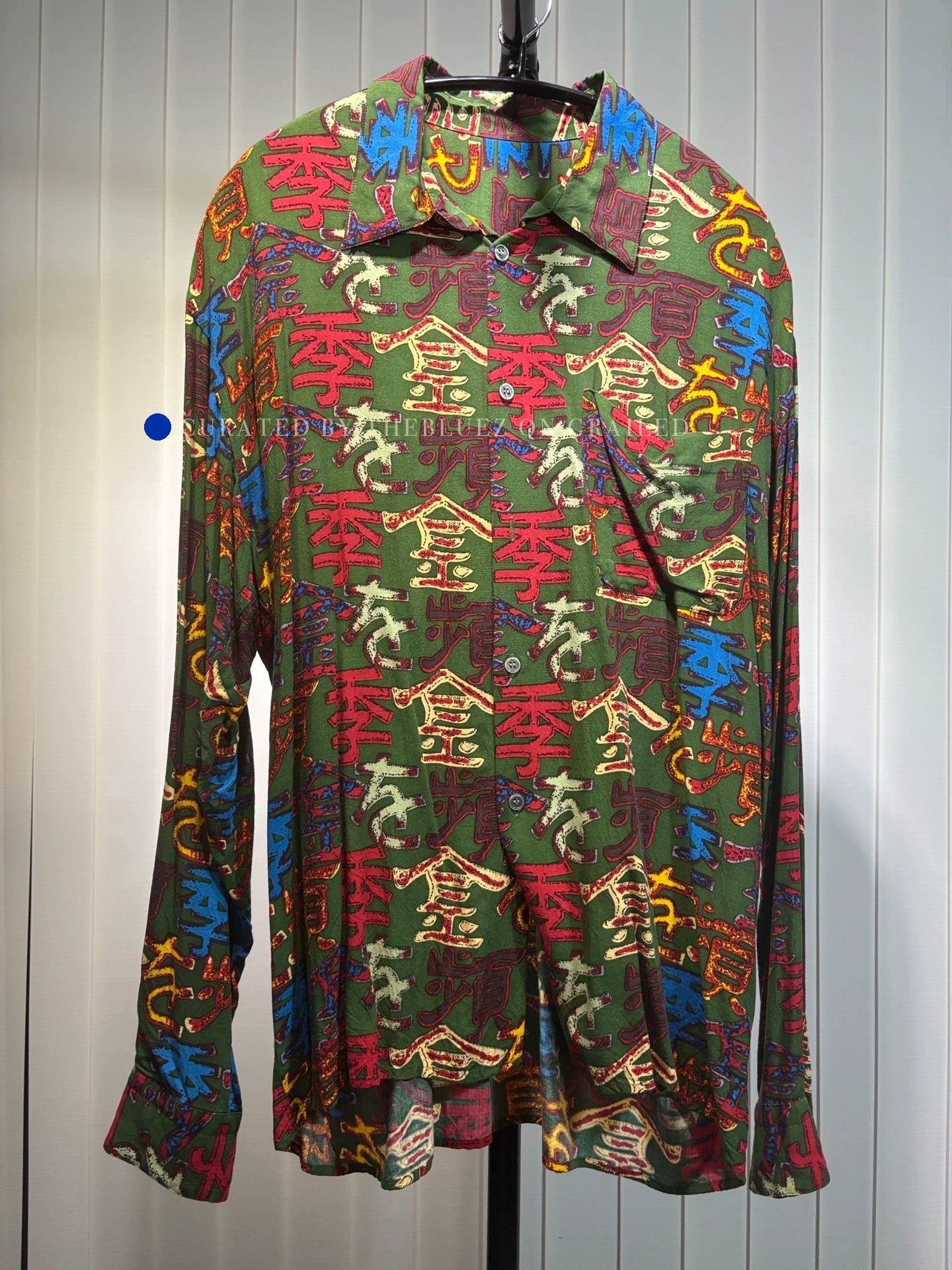 Jean Paul Gaultier Multi Chinese Character Button-Up Shirt Size US M / EU 48-50 / 2 - 1 Thumbnail