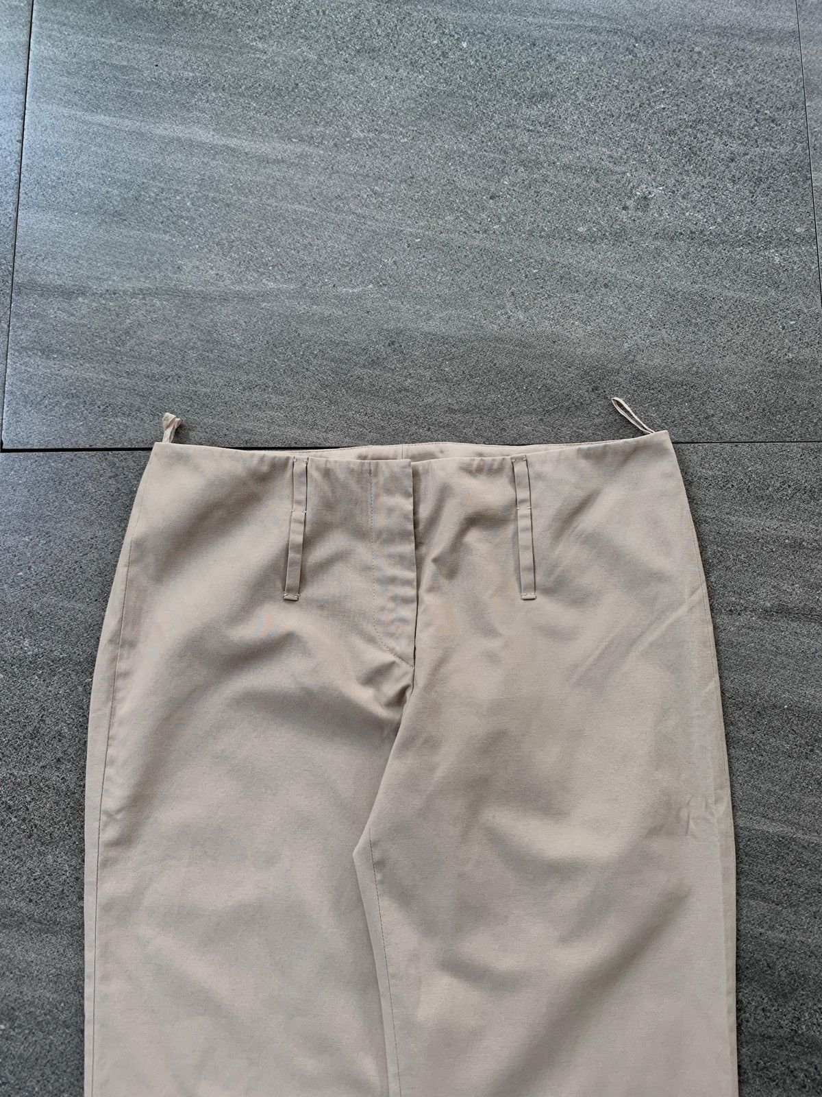 Prada FREE TAX! 2000s Slim Flared Trousers Size US 28 / EU 44 - 2 Thumbnail