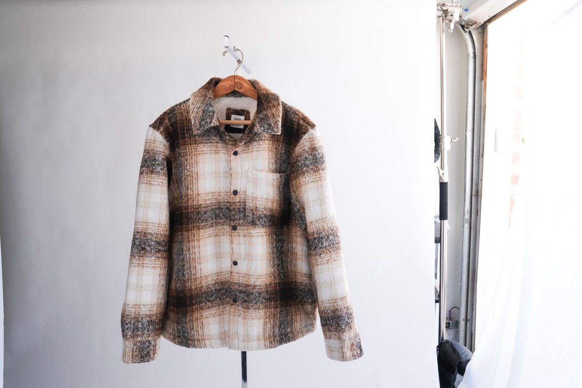 ZARA Plaid Shirt Jacket