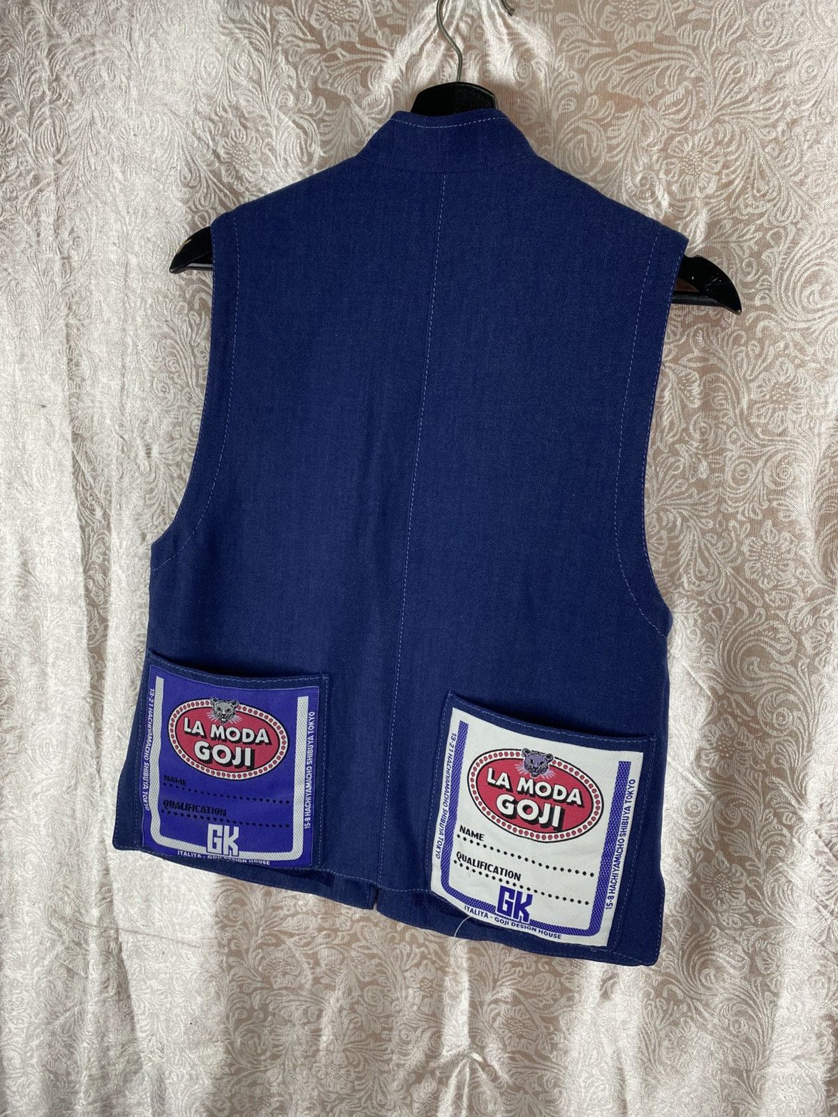 Japanese Brand Vintage La Moda Goji GK Utility Vest Mesh Lined Zip Vest Size M / US 6-8 / IT 42-44 - 8 Thumbnail