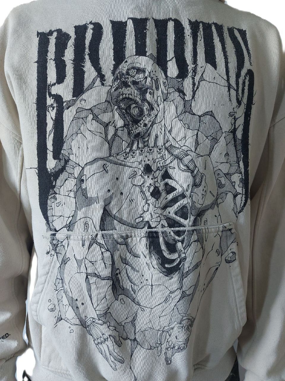 Other Bad Habits Beige Cotton Hoodie Fatal System Error Size M Size US M / EU 48-50 / 2 - 4 Thumbnail