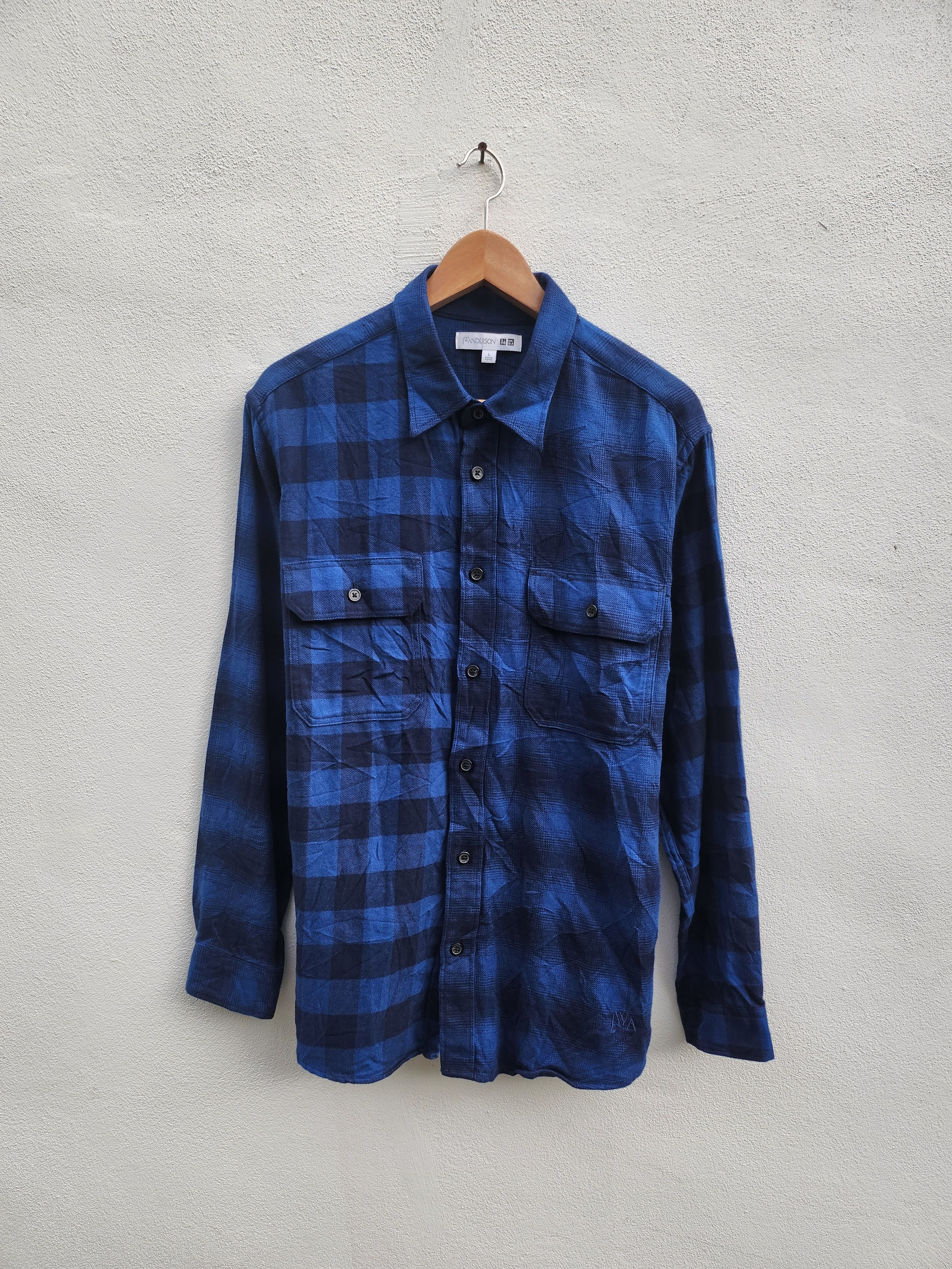 Flannel × JW Anderson × Japanese Brand Jw Anderson x uniqlo punk shirt Size US L / EU 52-54 / 3 - 1 Thumbnail