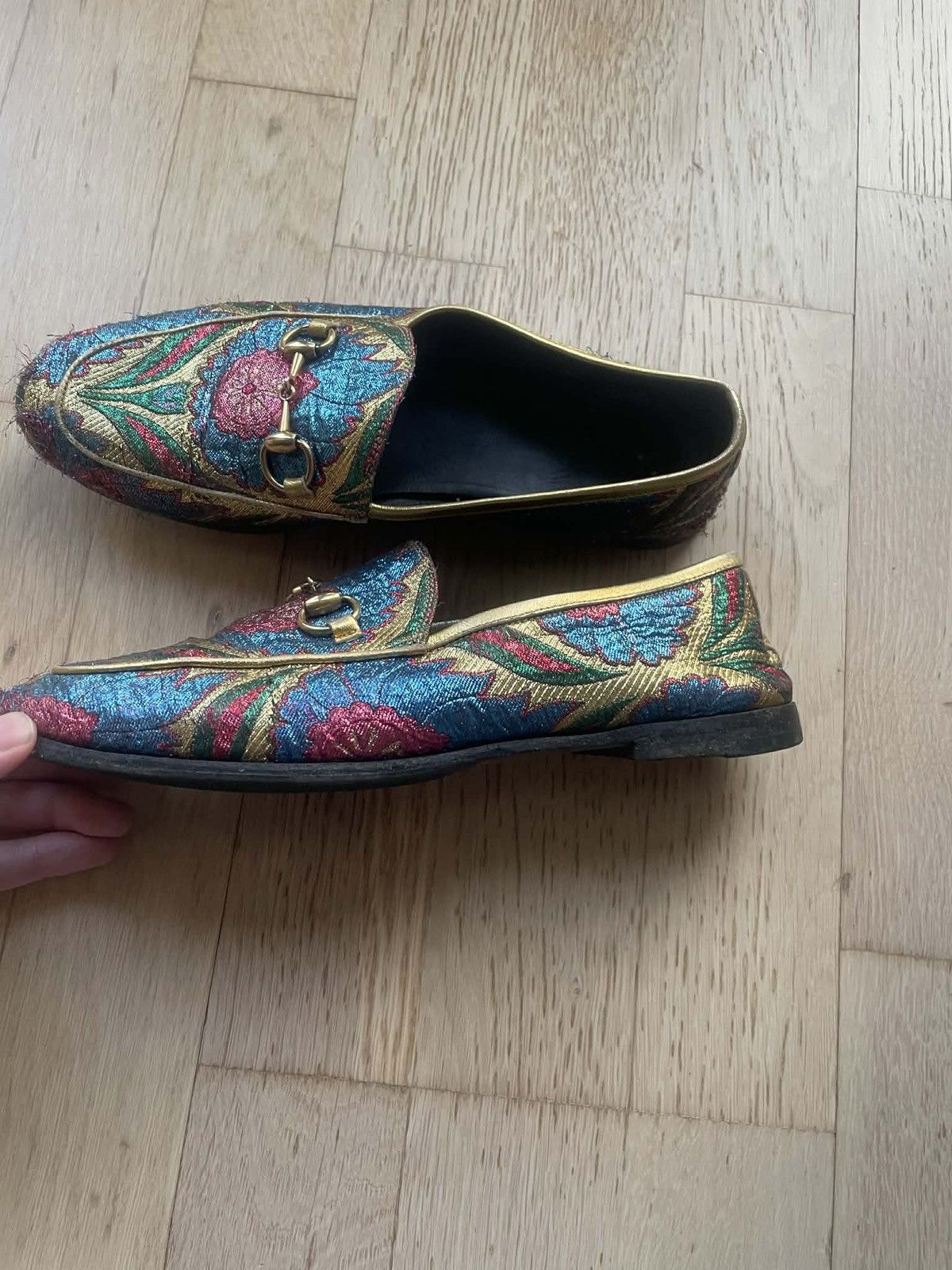 Gucci Mocasins gucci brocate luxury very rare item vintage LASTT Size US 6 / IT 36 - 2 Thumbnail