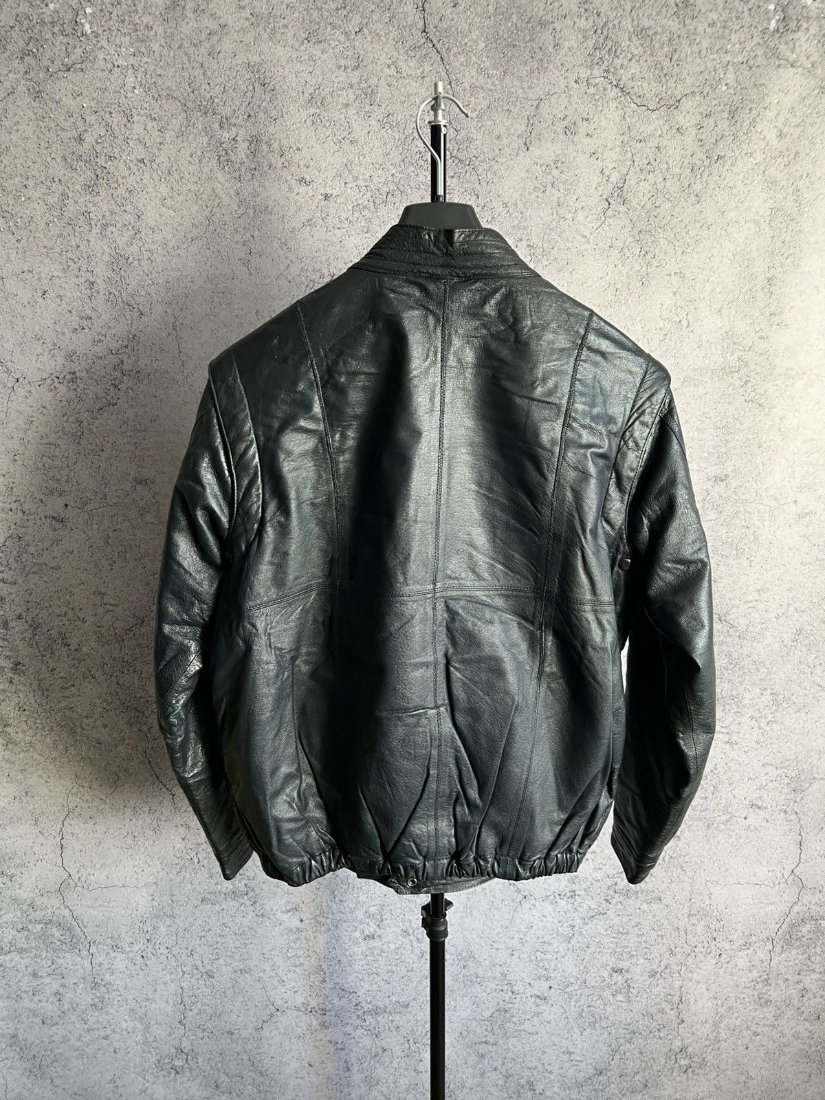 Genuine Leather Vintage Genuine Leather Bomber Jacket 90s Transformer Vest Size US L / EU 52-54 / 3 - 3 Thumbnail