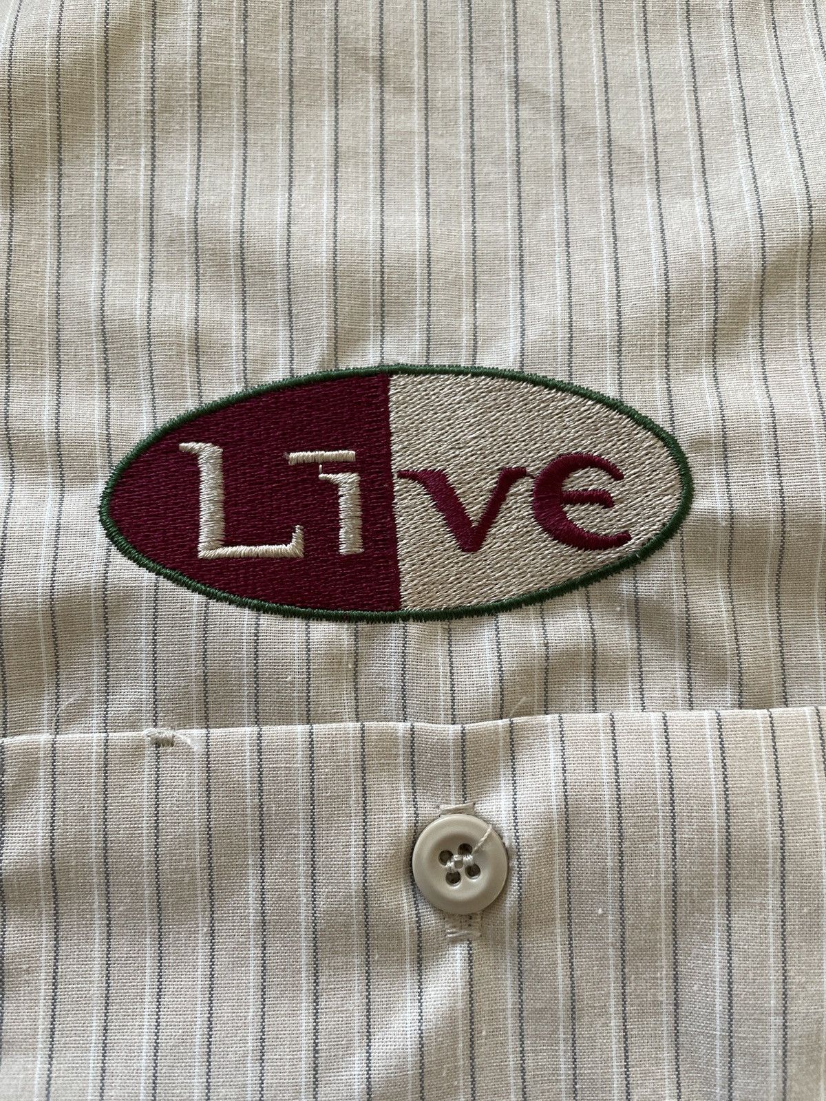 Brockum Vintage Brockum Live The Band Short Sleeve Button Shirt Size US XL / EU 56 / 4 - 3 Thumbnail