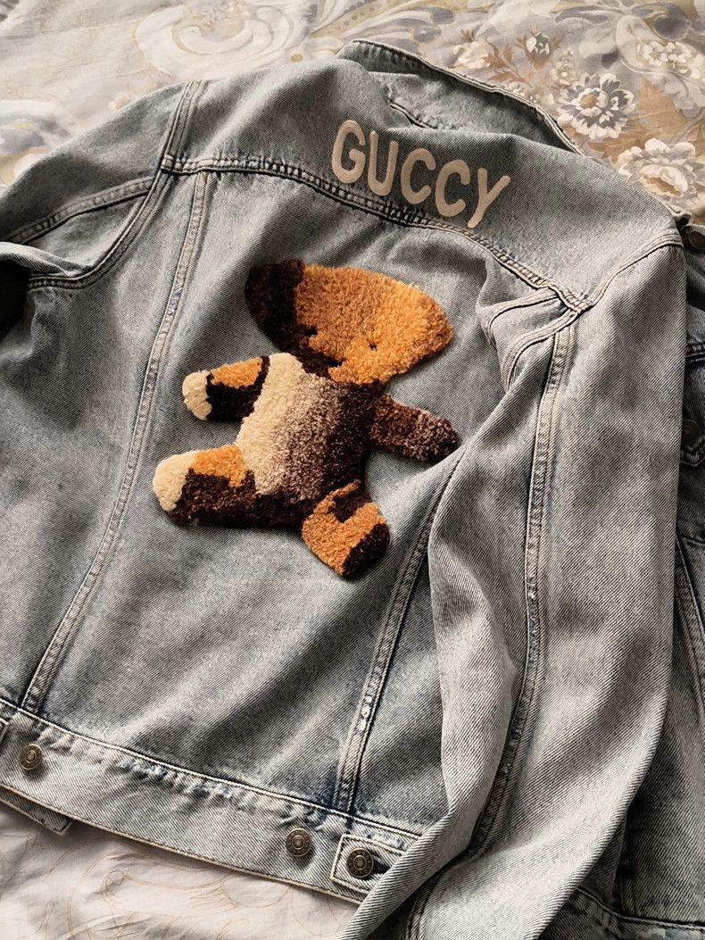 Gucci Gucci Bear plush embroidered denim jacket 2502-Nextarrow Size US S / EU 44-46 / 1 - 2 Thumbnail