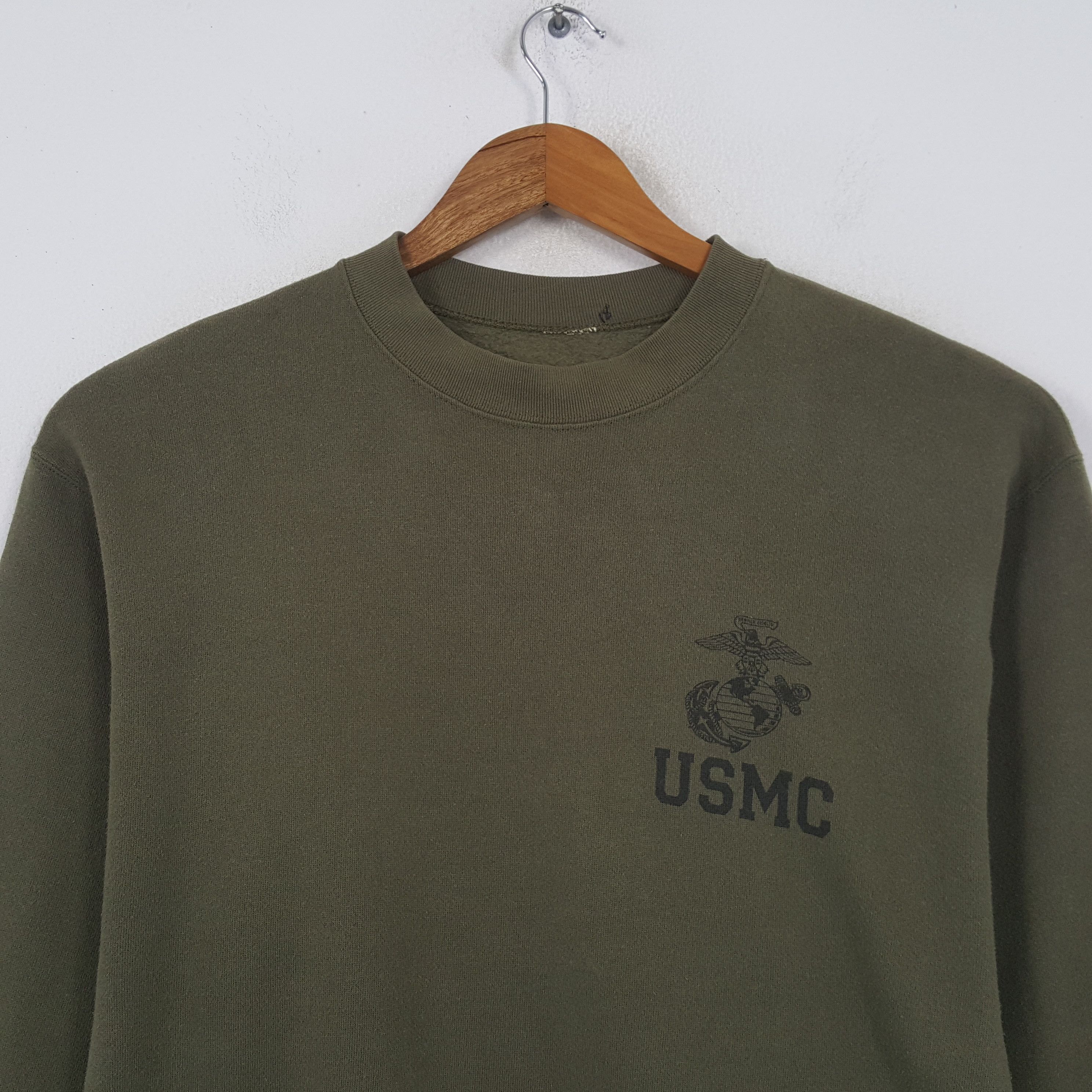 Vintage Vintage 90's USMC Marine American Military Sweatshirt RR9 Size US M / EU 48-50 / 2 - 2 Thumbnail