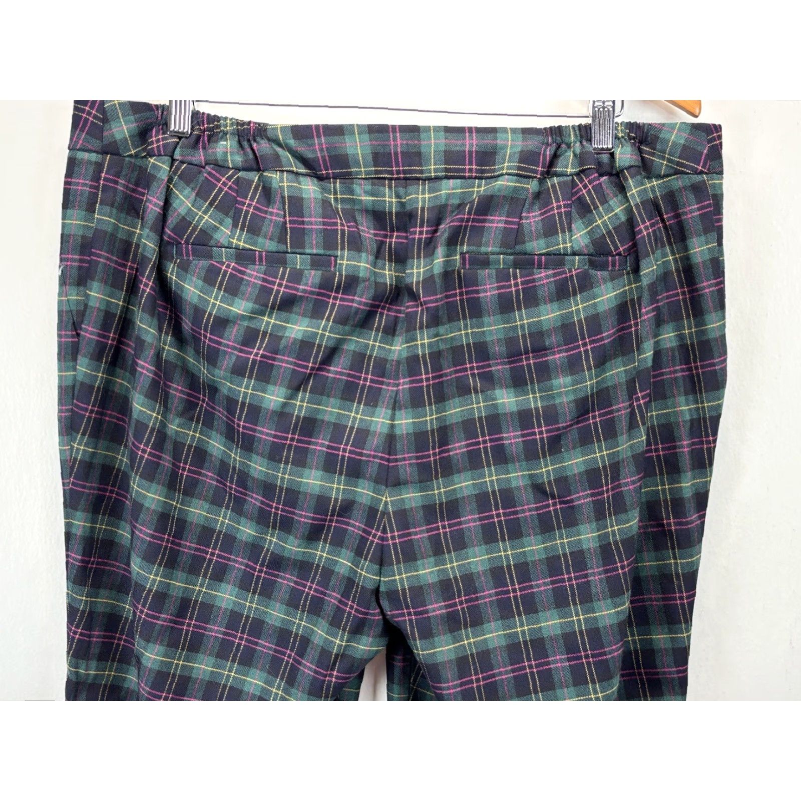 Talbots TALBOTS Plus Size 16W Ankle Pants Wool Blend Plaid Multicolor Womens Size 38" / US 16 / IT 52 - 4 Thumbnail