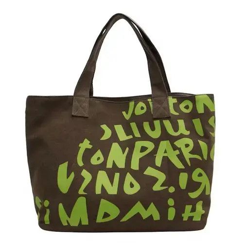 Japanese Brand Fashion graphic canvas tote bag shoulder bag Size ONE SIZE - 1 Thumbnail
