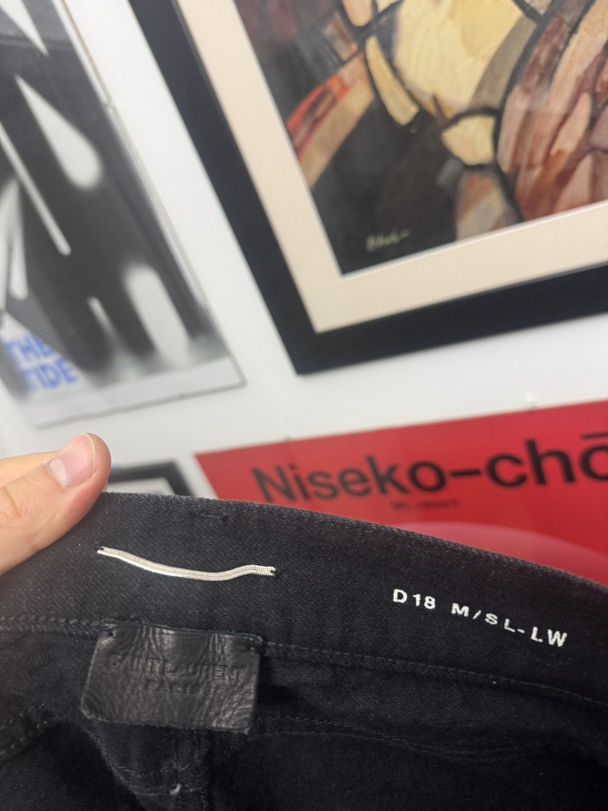 Hedi Slimane × Saint Laurent Paris Saint Laurent Paris D18 Hedi Slimane Black Slim Jeans Luxury Size 30" / US 8 / IT 44 - 3 Thumbnail