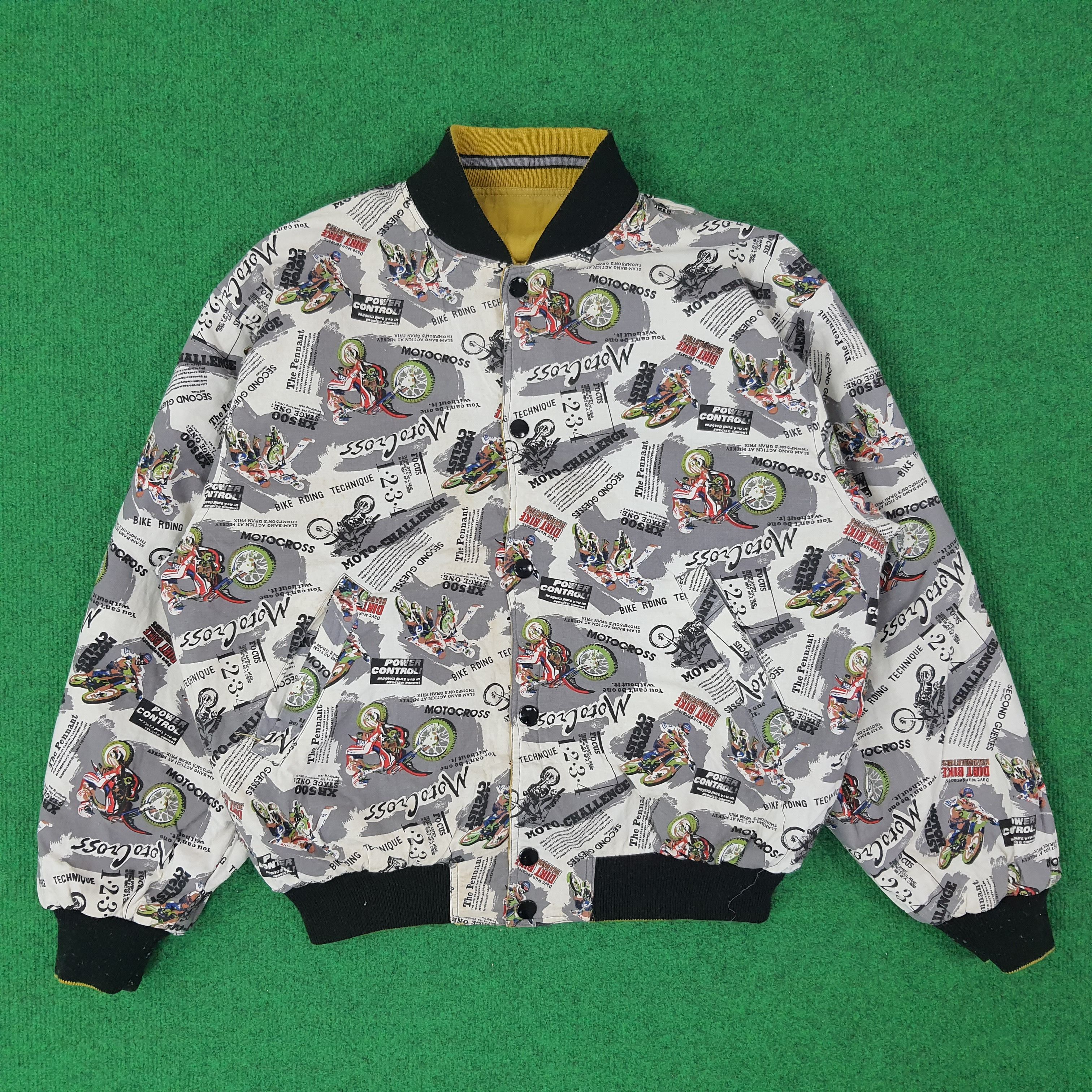 Japanese Brand Vintage Motor Cross Reversible Custom Honda Racing C247N6 Size US M / EU 48-50 / 2 - 1 Thumbnail