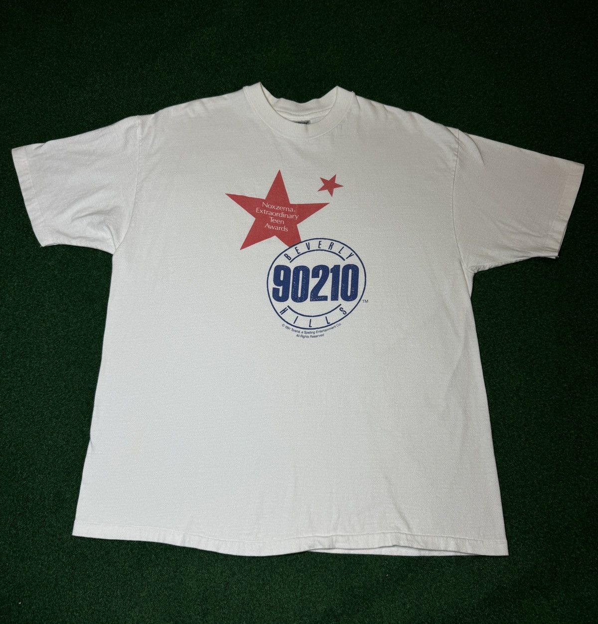 Hanes × Vintage Vintage 80s 90s Beverly Hills 90210 XL TV Promo T Shirt Size US XL / EU 56 / 4 - 1 Thumbnail