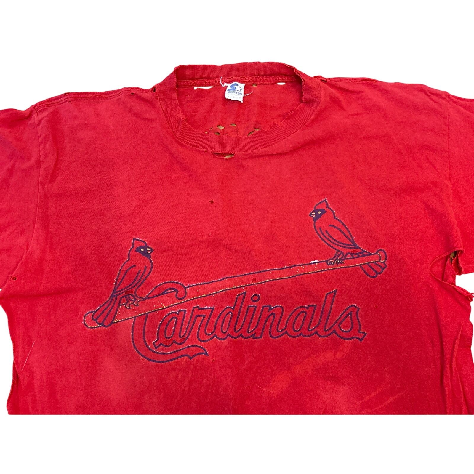 Starter Vintage 1997 Marc McGwire Cardinals thrashed starter shirt L Size US L / EU 52-54 / 3 - 1 Thumbnail
