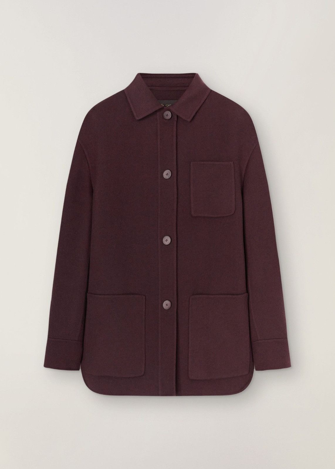 Loro Piana o1srvl11e0924 Larson Jacket in Burgundy Size XS / US 0-2 / IT 36-38 - 1 Thumbnail