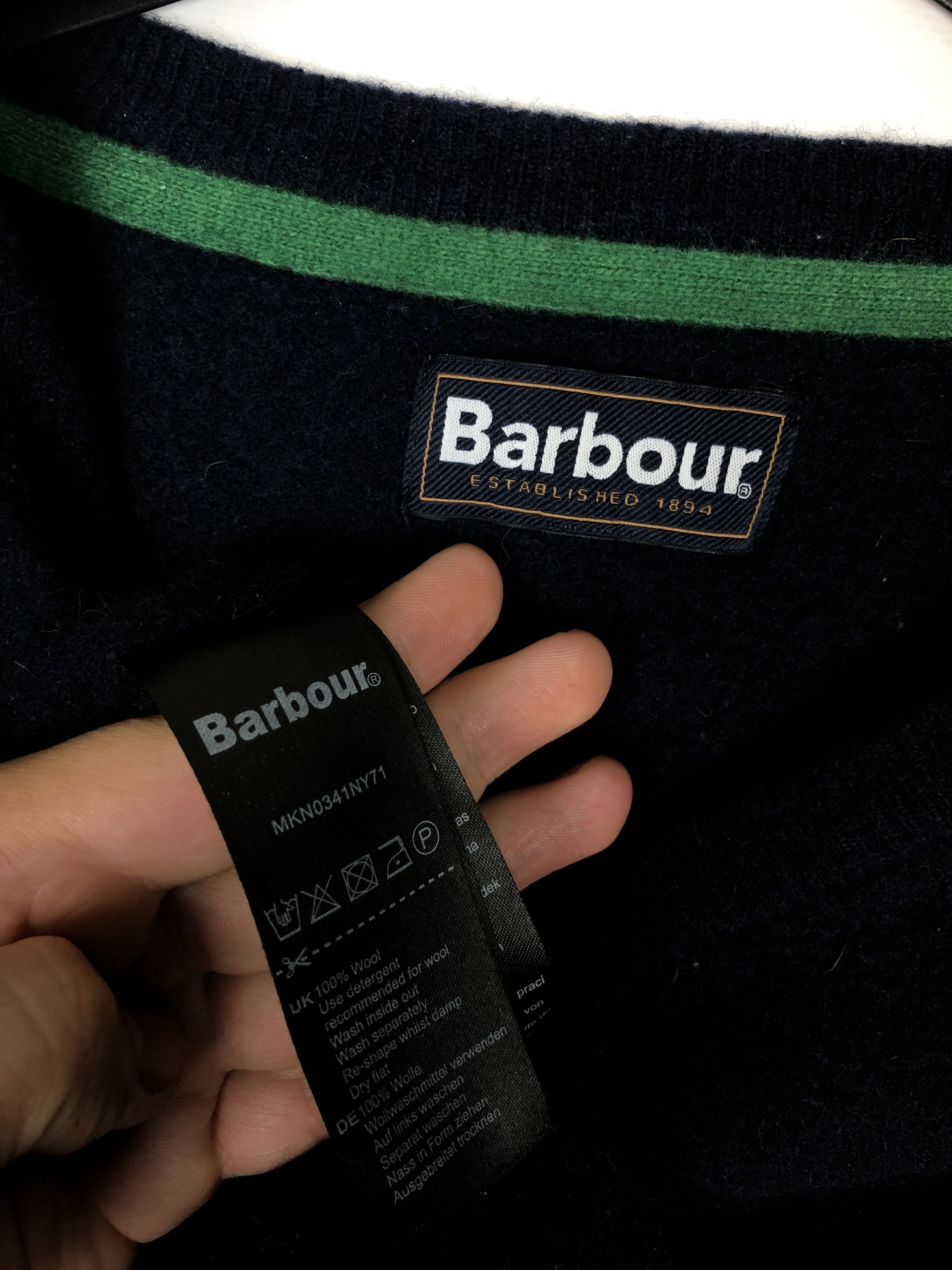 Barbour Barbour Wool Sweater Pullover V-Neck Size US S / EU 44-46 / 1 - 8 Thumbnail