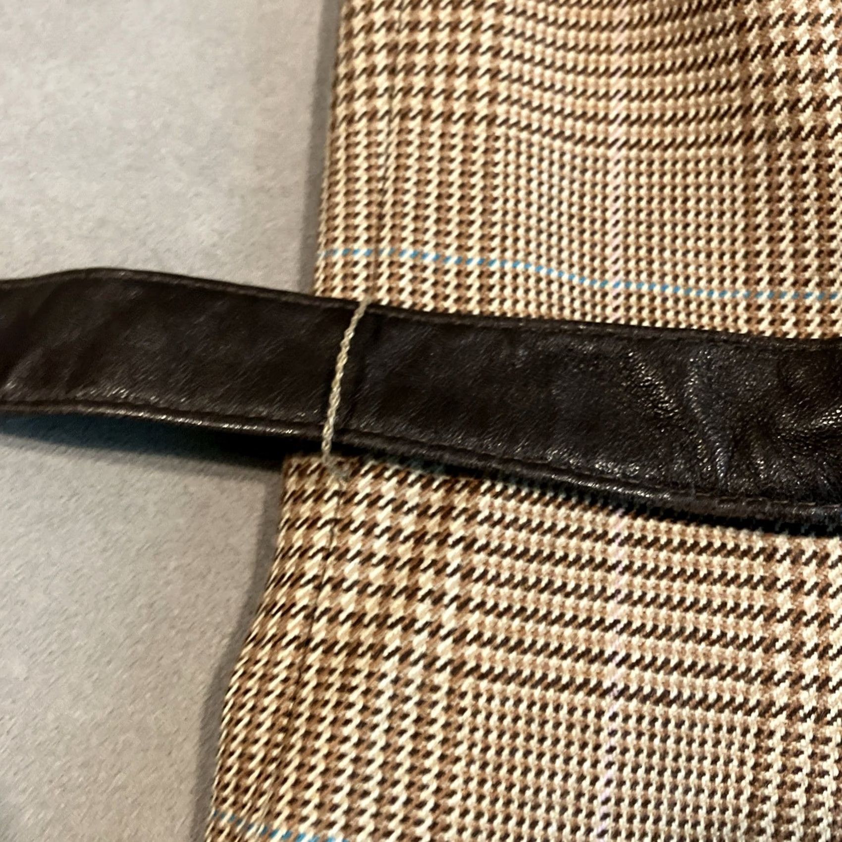 Vintage VINTAGE Shoshanna Brown Herringbone Plaid Strapless Dress Women's Size 12 Midi Woolstrapless Mens Womens Size XL / US 12-14 / IT 48-50 - 7 Thumbnail
