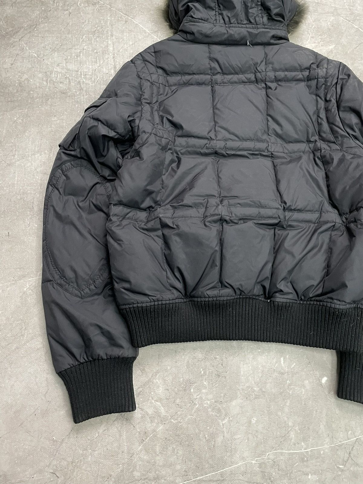 Le Grande Bleu (L.G.B.) Gothic if six was nine Black Bomber Jacket puffer Fur Hood Size US M / EU 48-50 / 2 - 11 Thumbnail