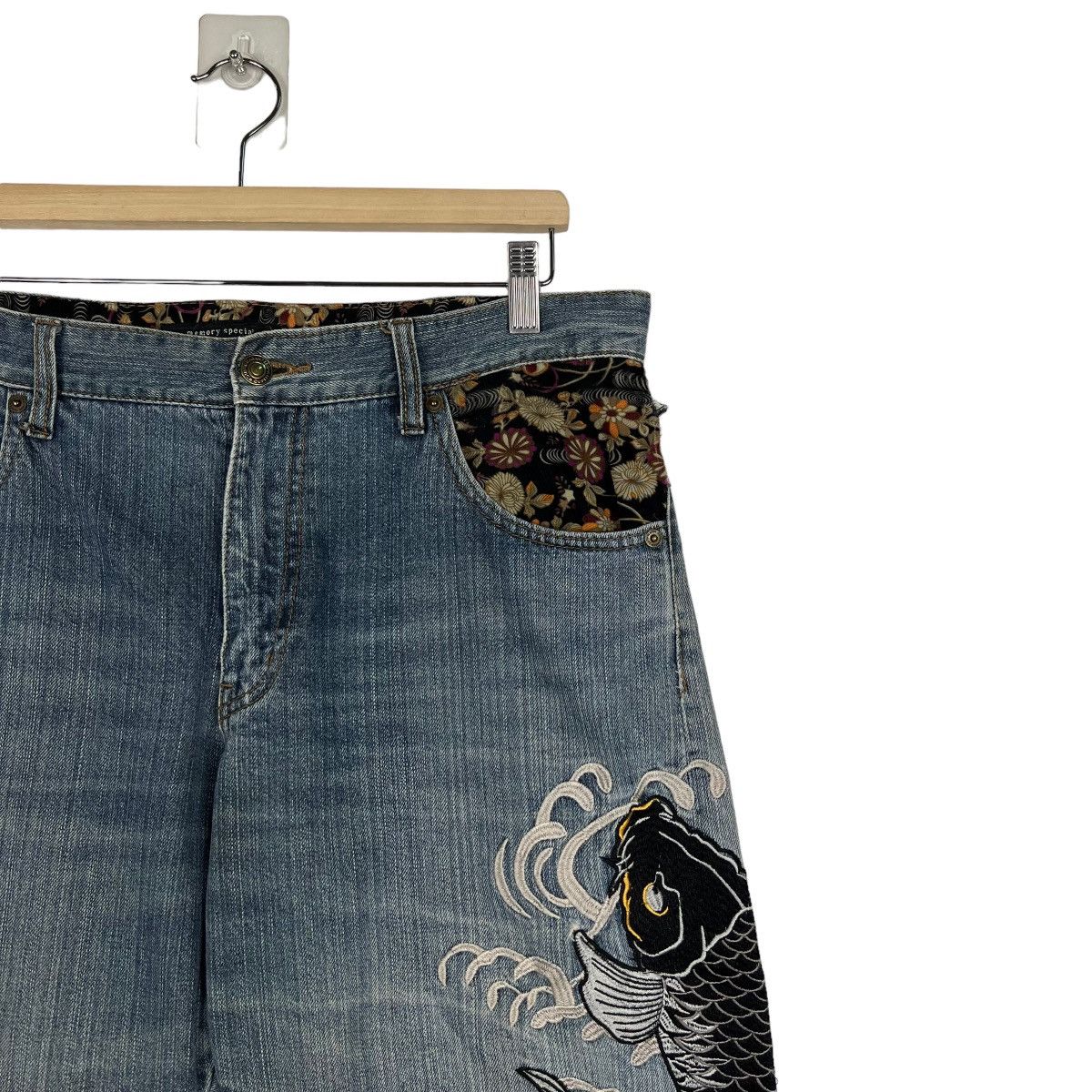 Japanese Brand 🔥 MEMORY SPECIAL KARA KURI KURI KUITTTT MAKEBA DENIM JEANS Size US 34 / EU 50 - 5 Thumbnail