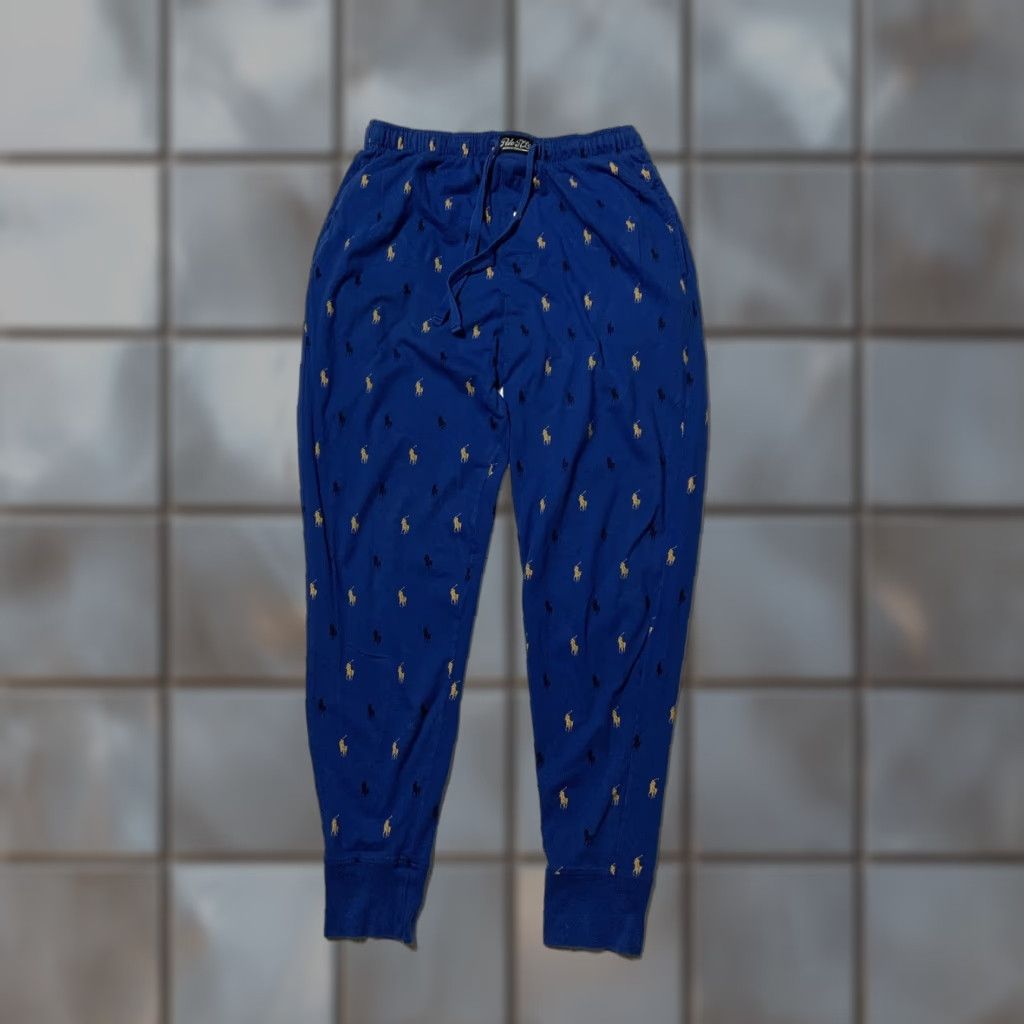 Polo Ralph Lauren Polo Ralph Lauren Sleepwear All Over Print Pony Player Logo Jogger Pants Sz. M Size US M / EU 48-50 / 2 - 1 Thumbnail