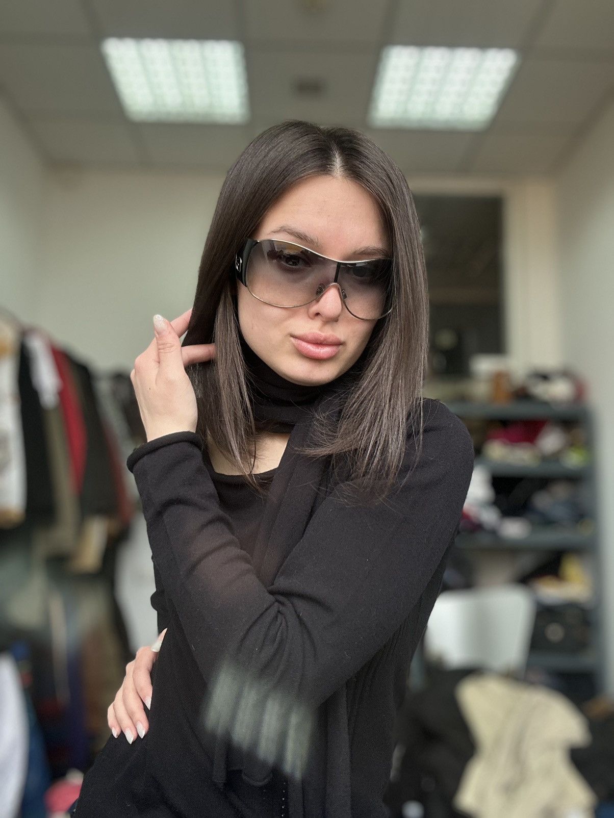 Vintage Dolce Gabbana Masked shield sunglasses