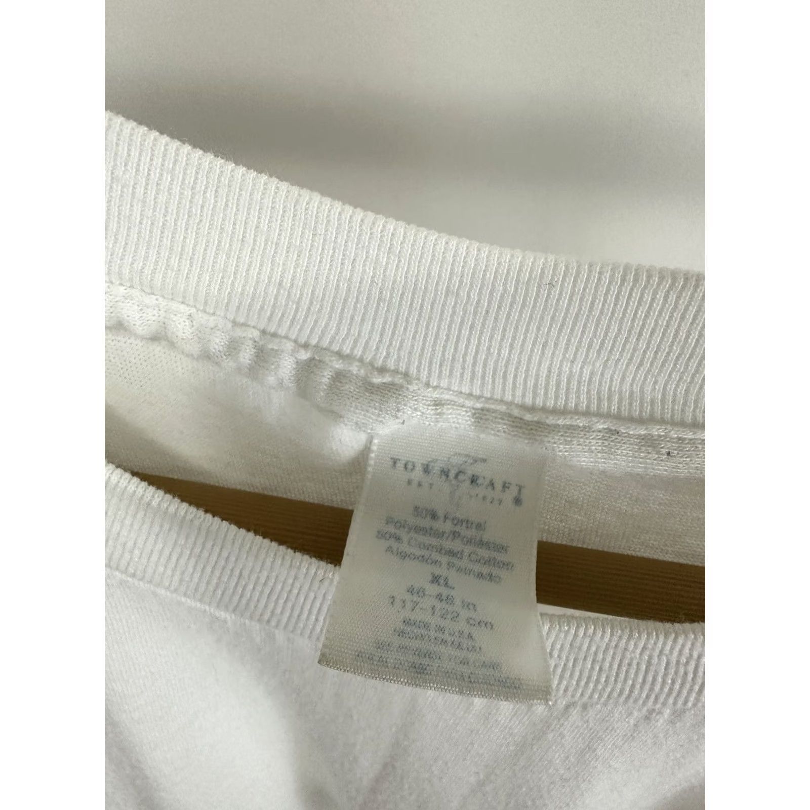 Vintage VTG TownCraft 80s Paper Thin Single Stitch 50/50 Blank Burnout T-Shirt XL White Mens Shirt 80s Burnout VTG TownCraft 80s Shirt XL White Mens Size US XL / EU 56 / 4 - 3 Thumbnail