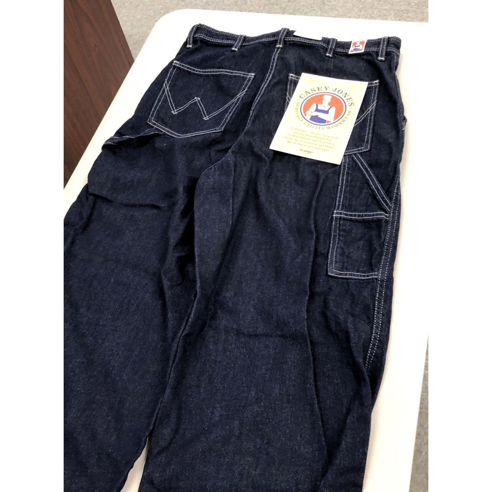 Wrangler Wrangler Jeans Womens 31x31 High Rise Barrel Leg Denim 652 Dark Blue Zip Button Pockets Wide-Leg 100% Cotton Bohemian Retro Western Manjaro? Size 24" / US 00 / IT 34 - 7 Thumbnail