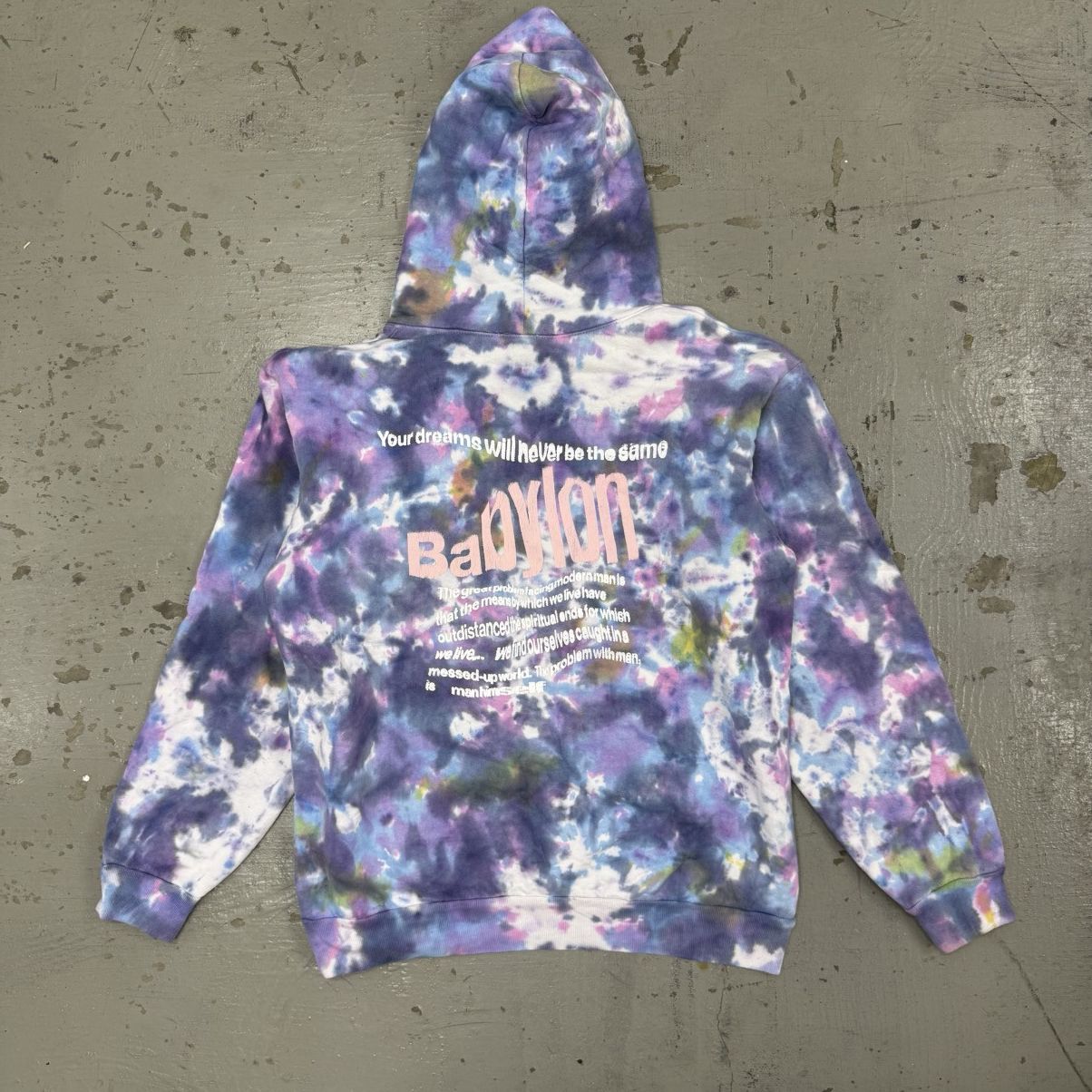 Babylon Babylon LA Psychedelic Tie-Dye Sweat Pullover Hoodie Size US M / EU 48-50 / 2 - 2 Thumbnail