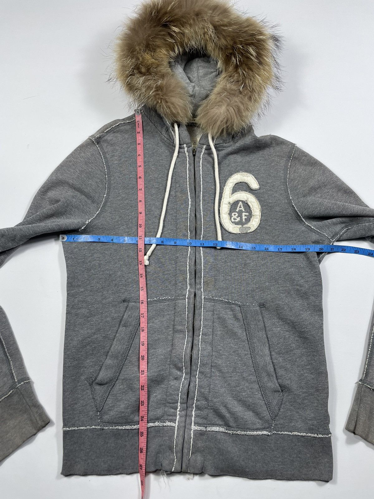 Hysteric Glamour Japanese Abercrombie Distressed Zip Fur Hoodie lgb style Size US M / EU 48-50 / 2 - 10 Thumbnail