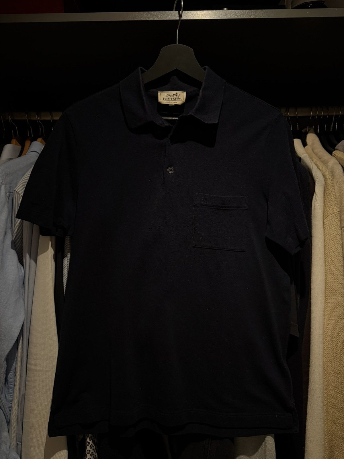 Hermes Navy Polo T-Shirt Size US M / EU 48-50 / 2 - 1 Thumbnail
