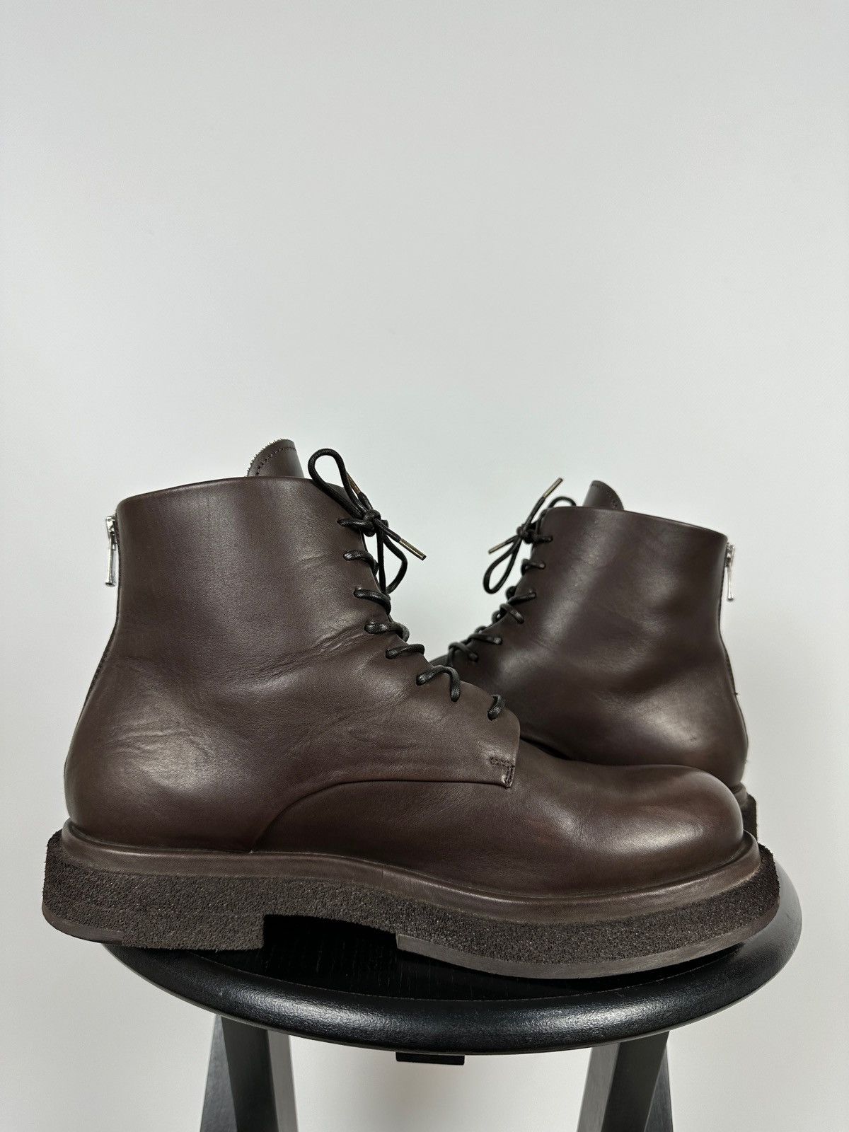 Officine Creative Officine Creative Lace Up Brown Leather Boots Size US 10 / IT 40 - 8 Thumbnail