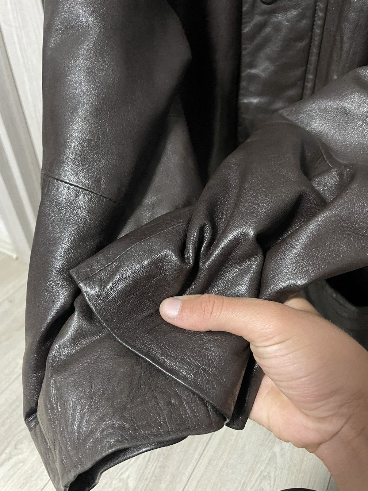 Vera Pelle × Vintage Vintage 90s Italian Vera Pelle Leather Jacket Old Money Euro Size US L / EU 52-54 / 3 - 14 Thumbnail