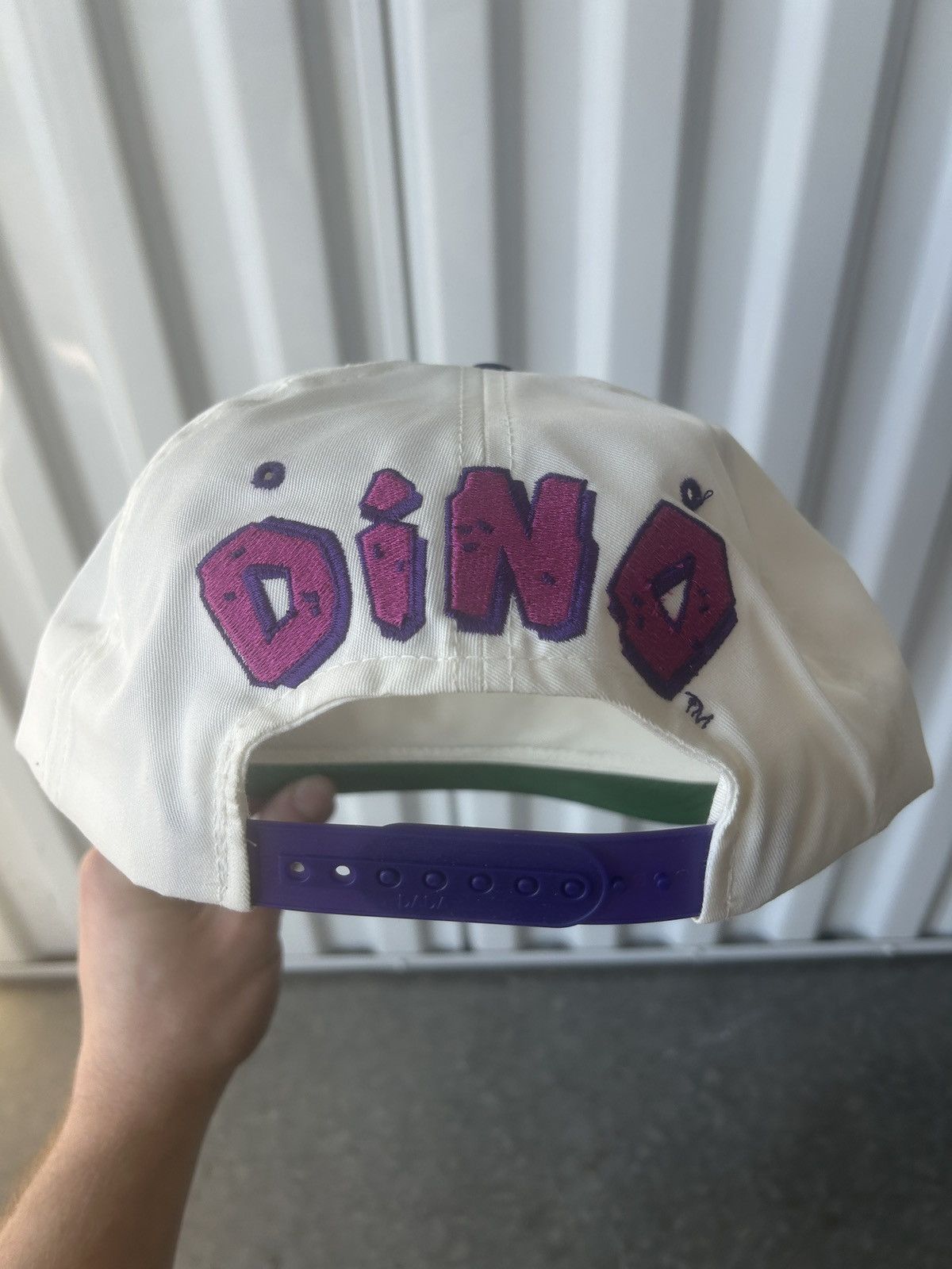 Cartoon Network × Vintage Vintage 1994 The Flintstones Dino Blockhead SnapBack Hat Size ONE SIZE - 4 Thumbnail
