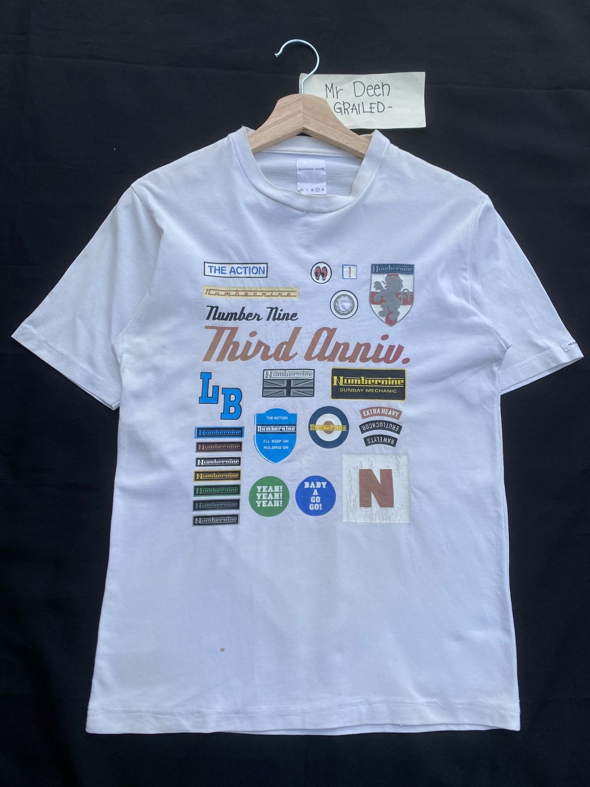 Number (N)ine Rare Vintage Number Nine Third Anniversary Tshirt Size US S / EU 44-46 / 1 - 5 Thumbnail