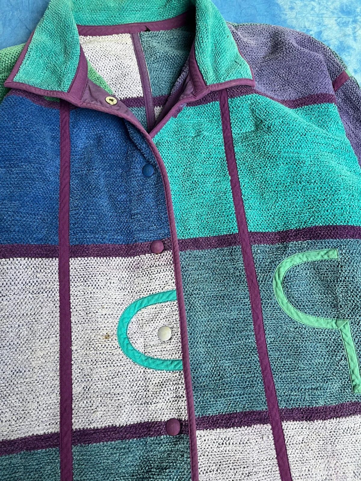 Annikki Karvinen Vintage 90s Annikki Karvinen Finnish Designer Patchwork Rare Size US M / EU 48-50 / 2 - 4 Thumbnail
