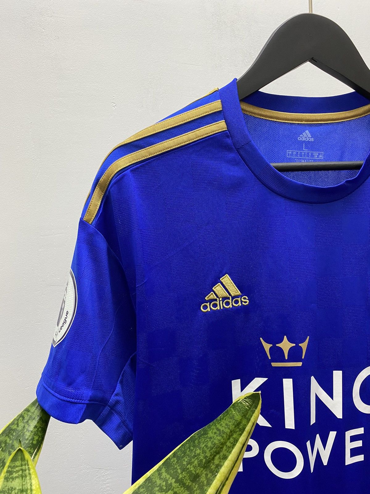 Adidas Leicester City 2019-2020 Home Soccer Jersey Football Shirt Size US L / EU 52-54 / 3 - 5 Thumbnail