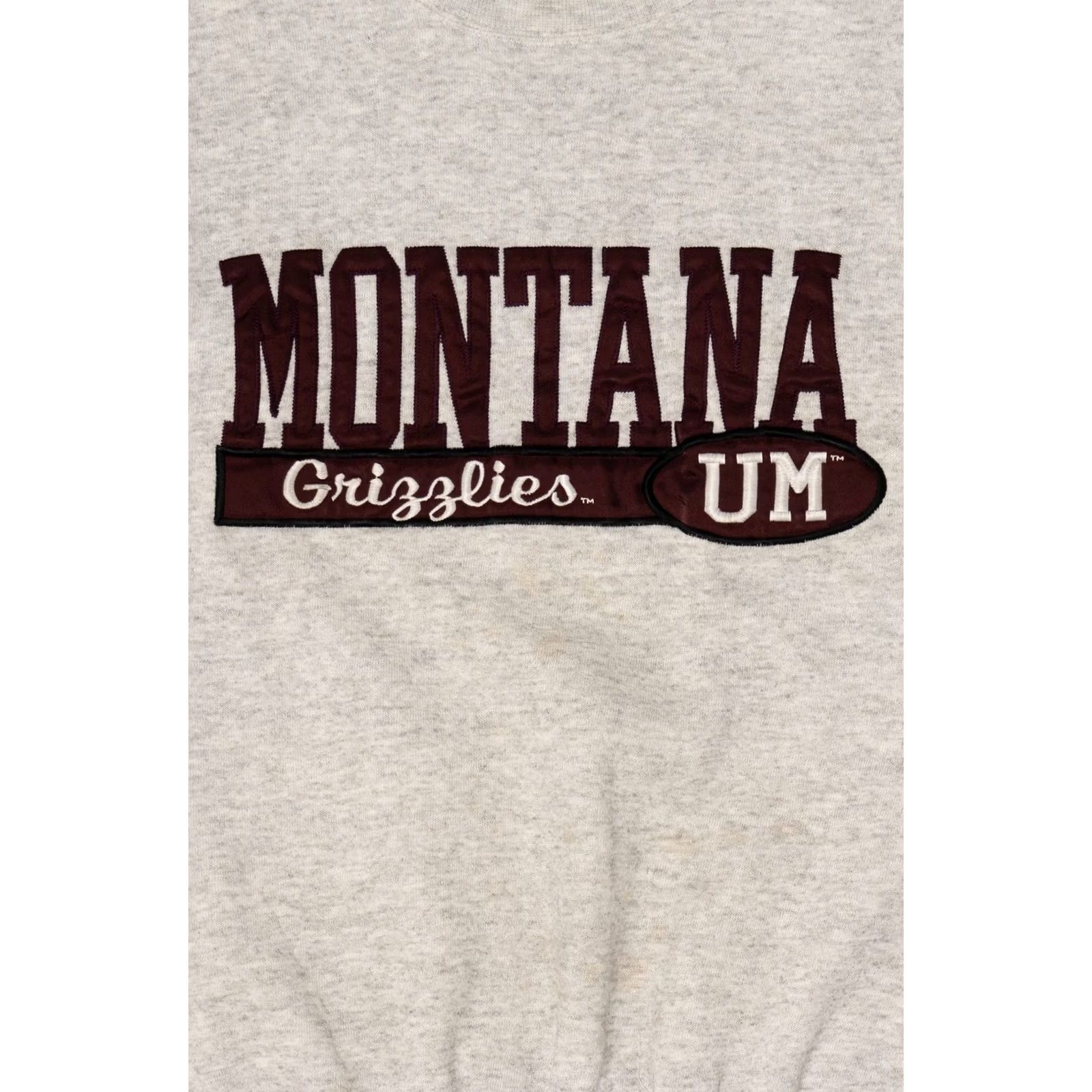 Vintage VINTAGE University Of Montana Grizzlies Sweatshirt 1990s Mens Medium Grey MV Sport Cotton / Polyester Sweatshirt Size US M / EU 48-50 / 2 - 2 Thumbnail
