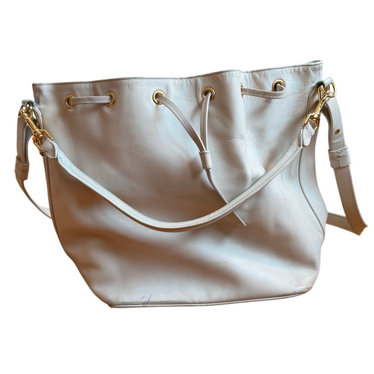Saint Laurent Paris Saint Laurent Grey Emmanuelle Leather Crossbody Bag Size ONE SIZE - 3 Thumbnail