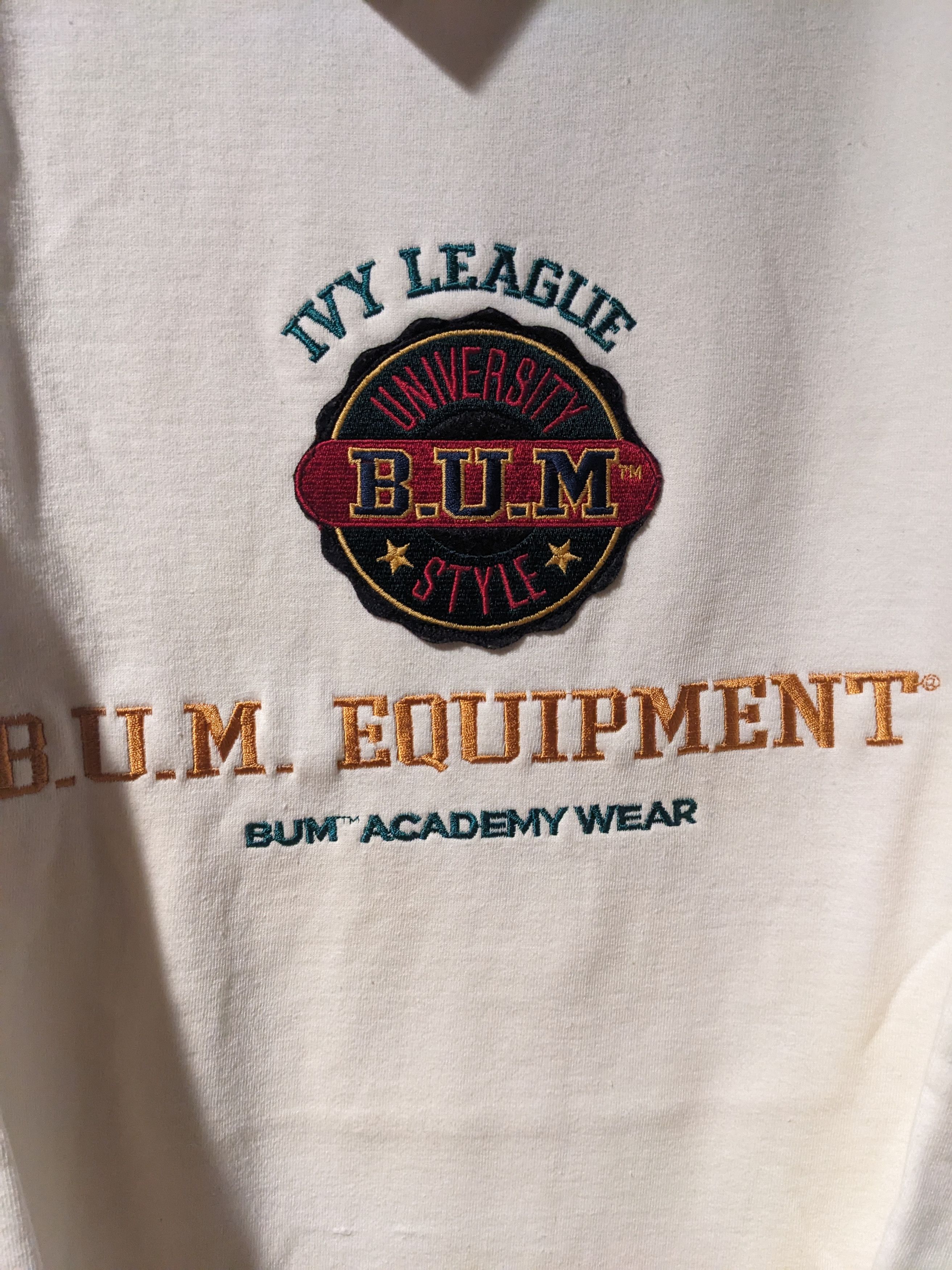 B.U.M Equipment × Vintage Vintage 90s B.U.M. Equipment Ivy University Sweatshirt Size US L / EU 52-54 / 3 - 2 Thumbnail
