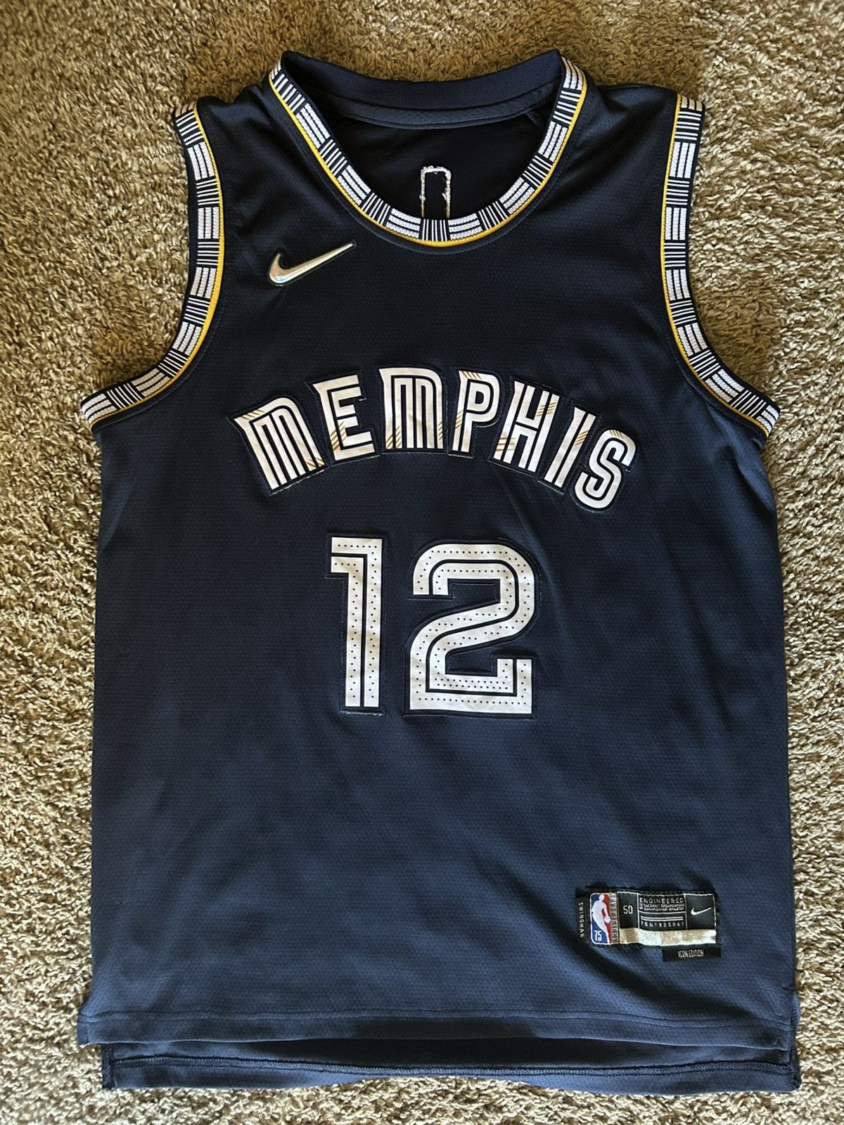 Nike Nike Ja Morant Memphis Grizzlies NBA Icon Edition Jersey Size US L / EU 52-54 / 3 - 1 Thumbnail