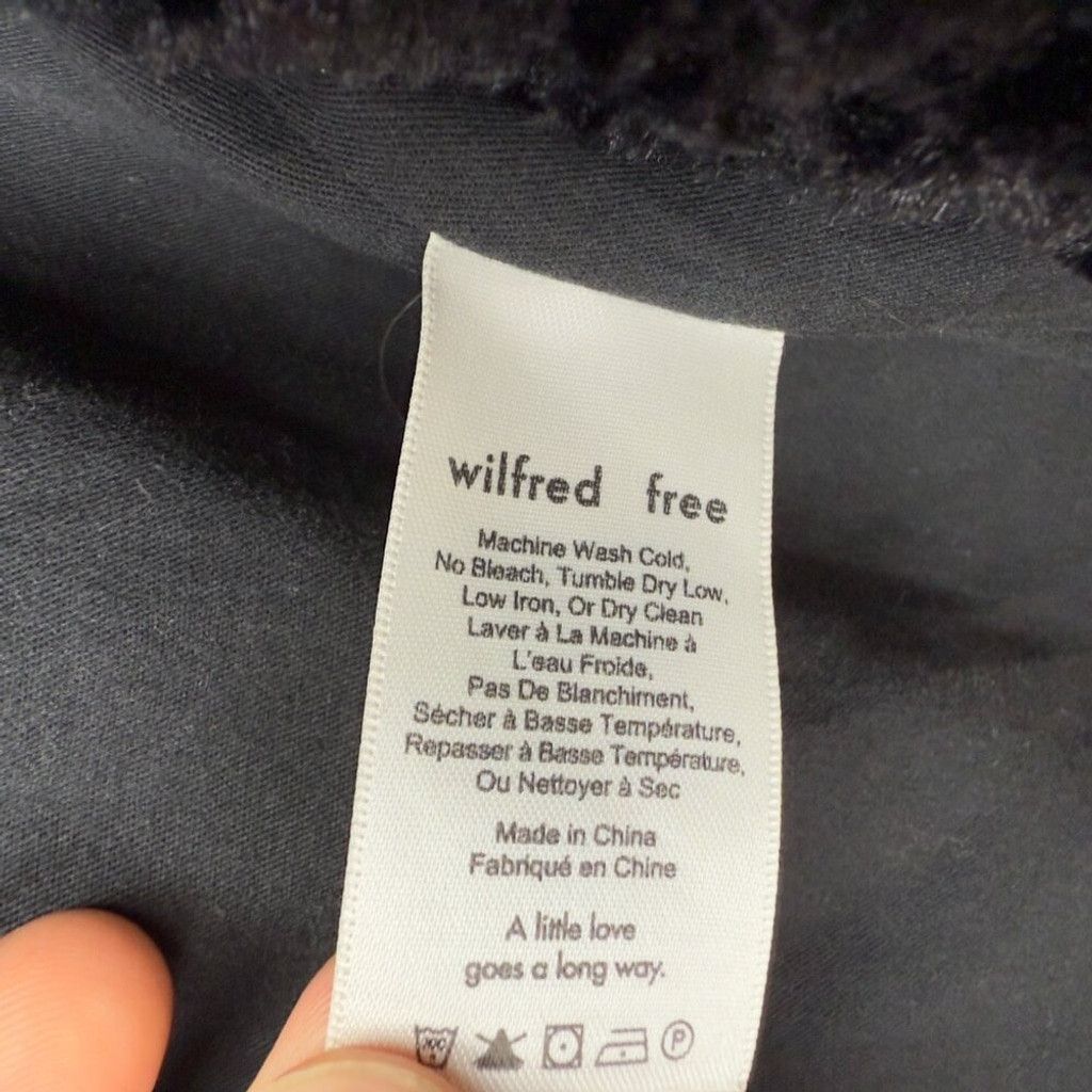 Other WILFRED FREE Greta Plush Faux fur Black Jacket sz XXS Size XXS / US 00 / IT 34 - 5 Thumbnail