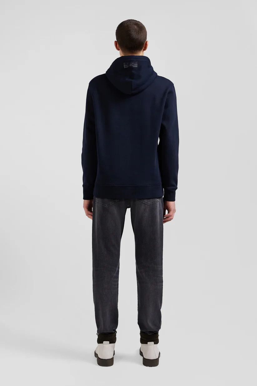 Eden Park o1s22i1n1024 Logo Patch Hooded Sweatshirt in Blue Size US M / EU 48-50 / 2 - 4 Thumbnail