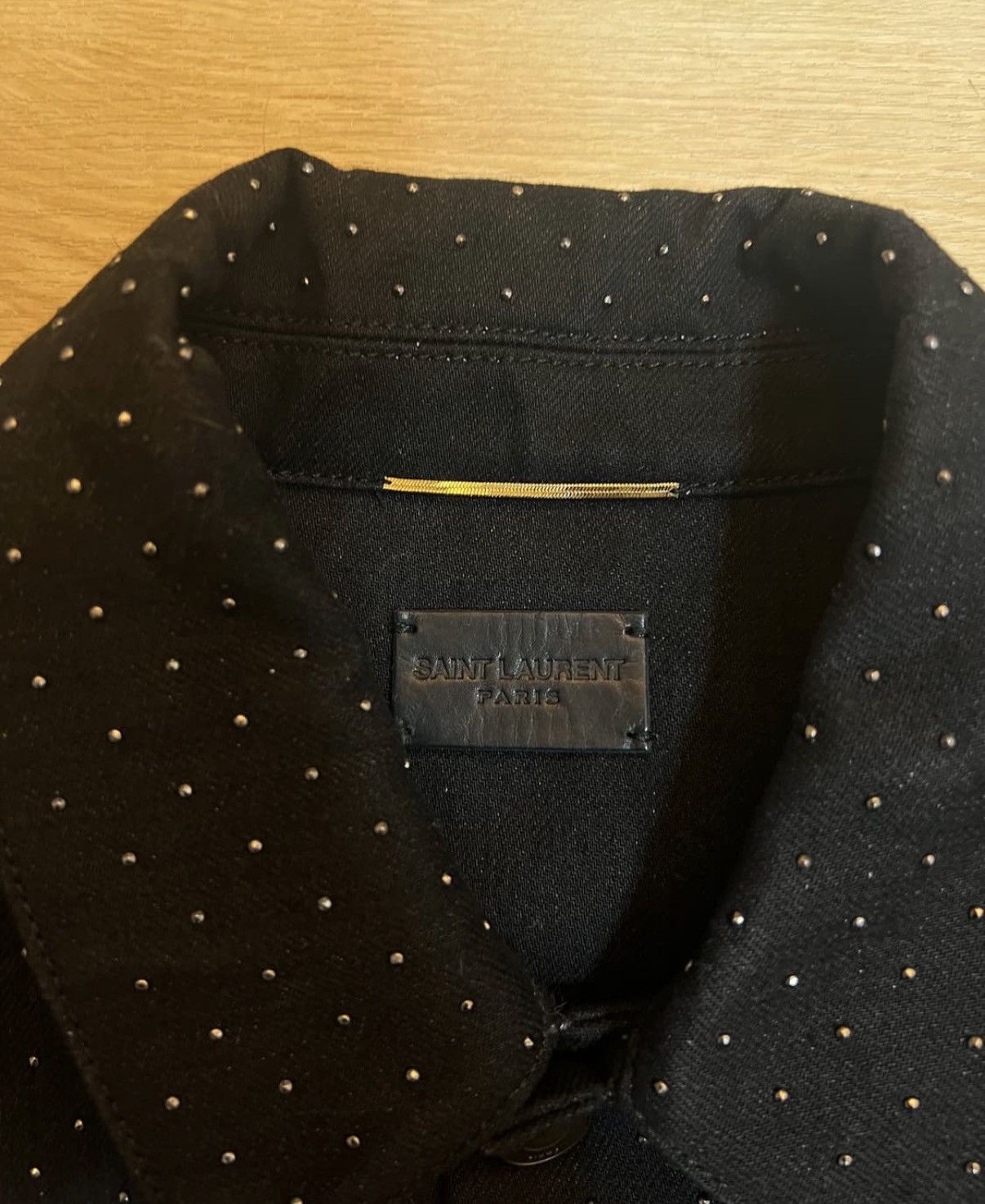 Saint Laurent Paris Saint laurent studded denim trucker jacket sz S Size US S / EU 44-46 / 1 - 4 Thumbnail