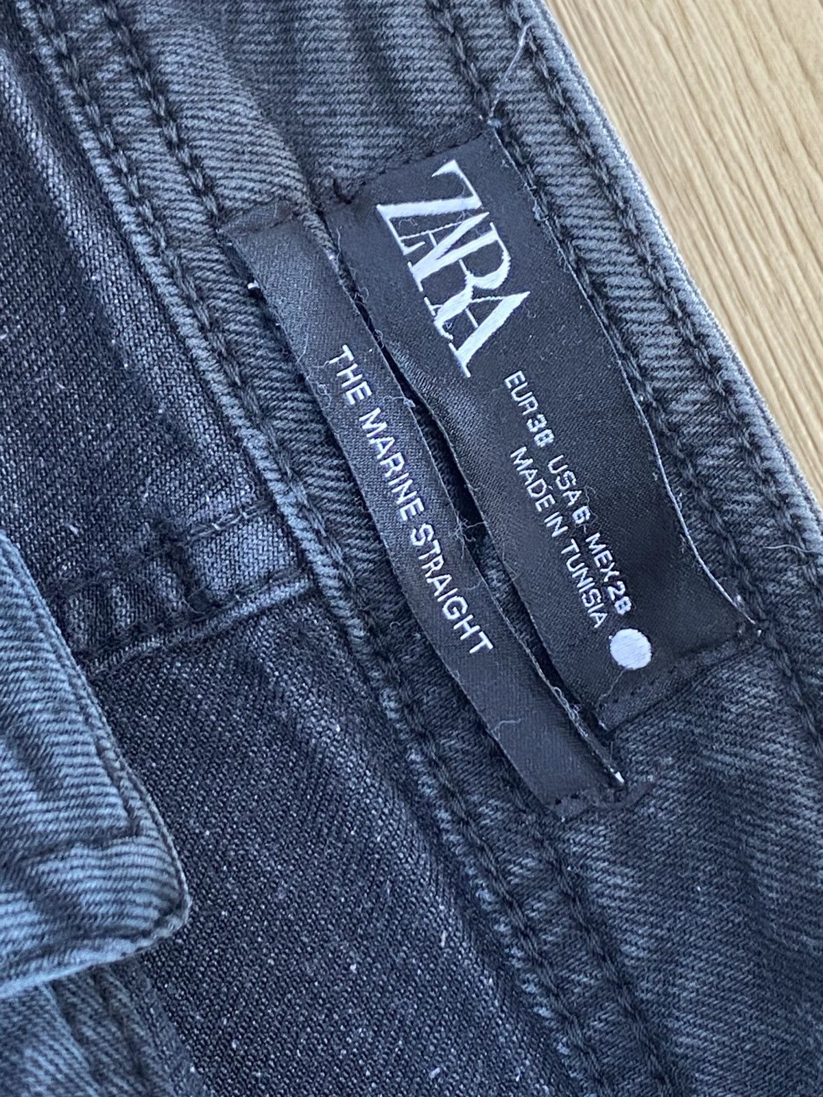 Zara ZARA Baggy Style Hairy Leg Denim Size US 26 / EU 42 - 14 Thumbnail